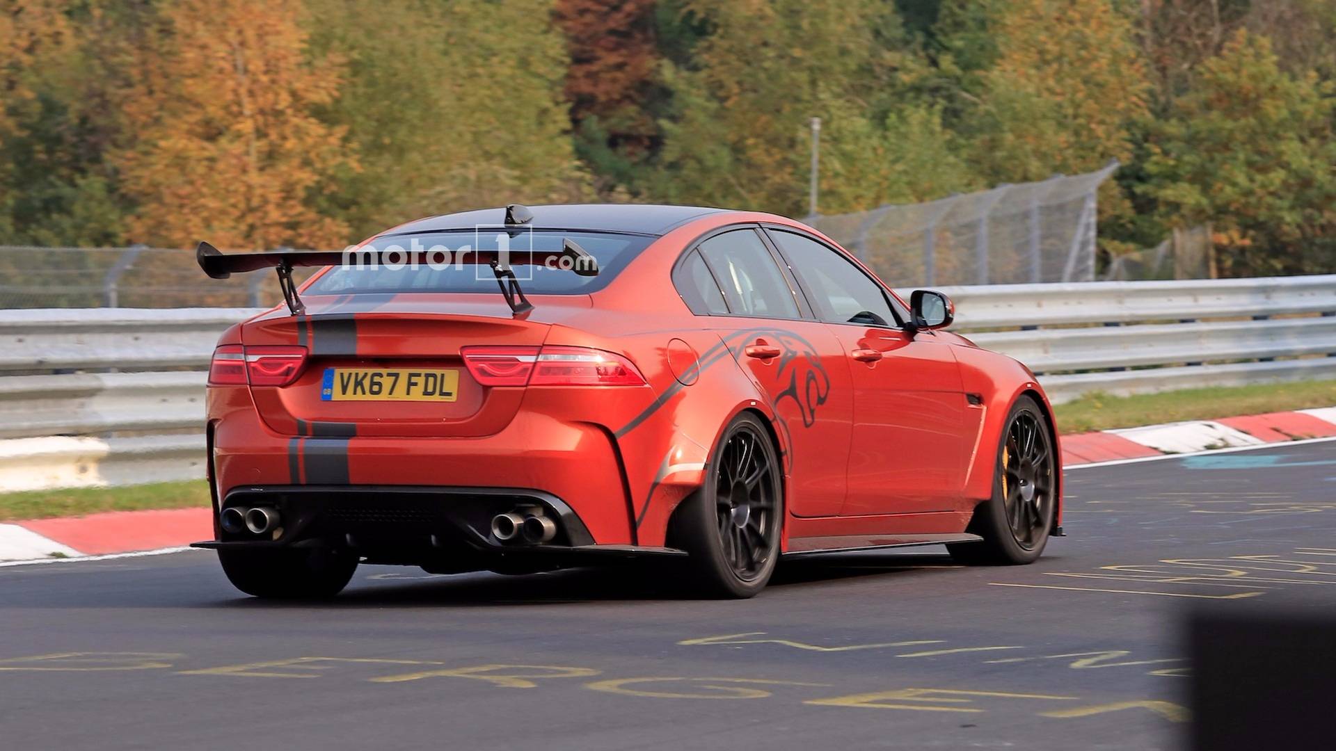 Jaguar XE SV Project 8 Seen In Action Attacking The Nürburgring