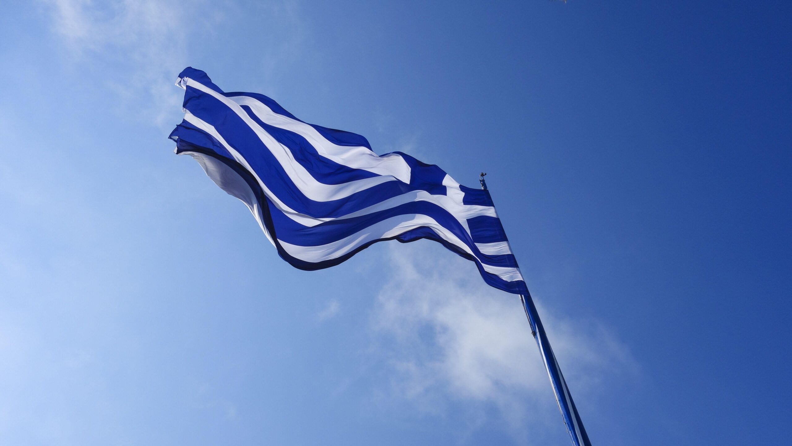 white and blue stripe flag free image