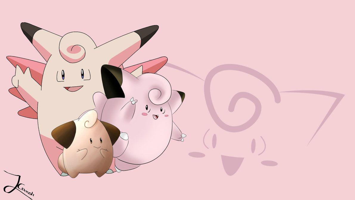 Clefairy evolution background/wallpapers by Jaceymon