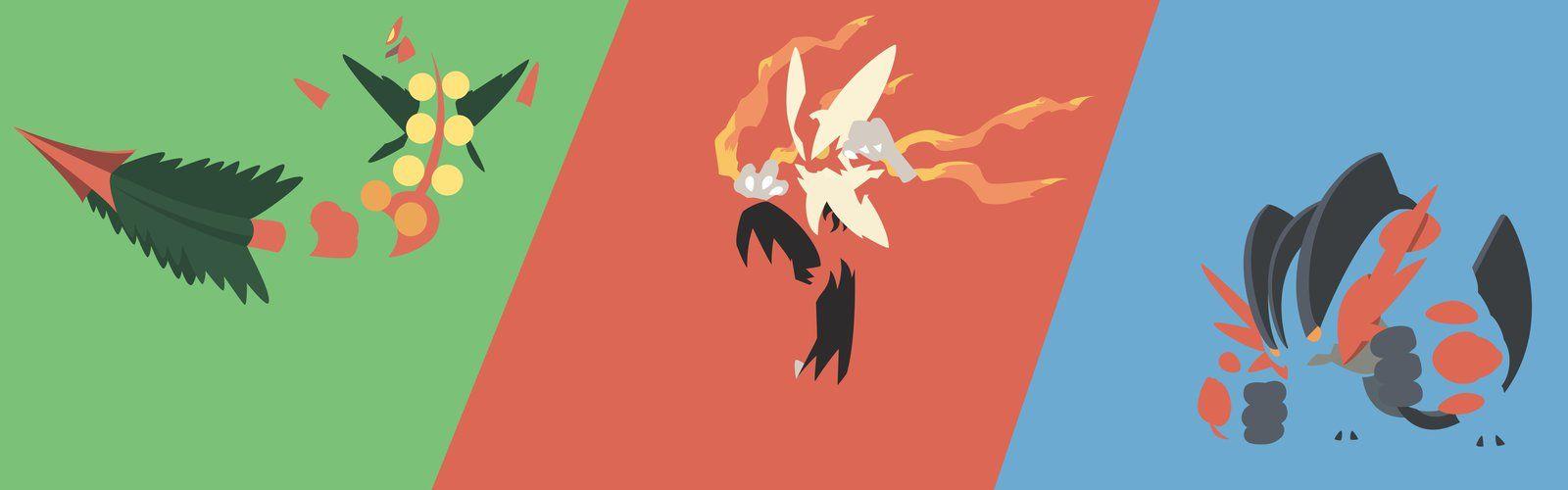 Mega Sceptile / Mega Blaziken / Mega Swampert by DrewJayJohnson on