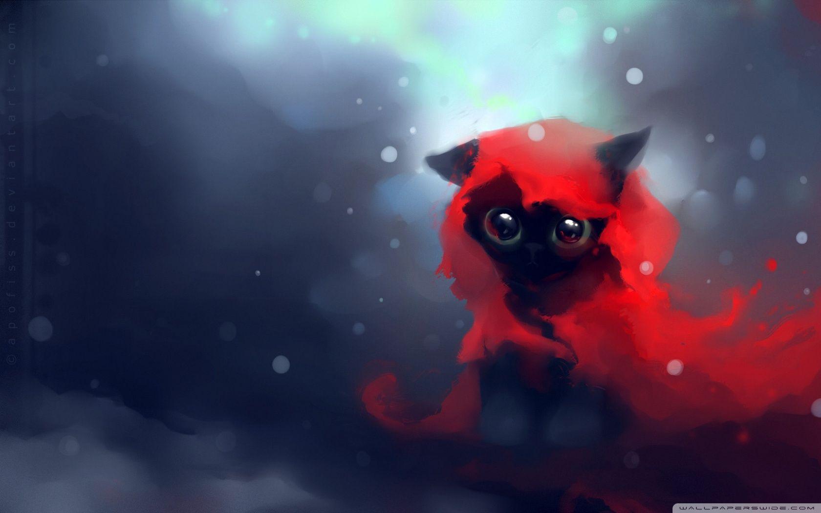 Red Riding Hood Cat HD desktop wallpapers : Widescreen : High