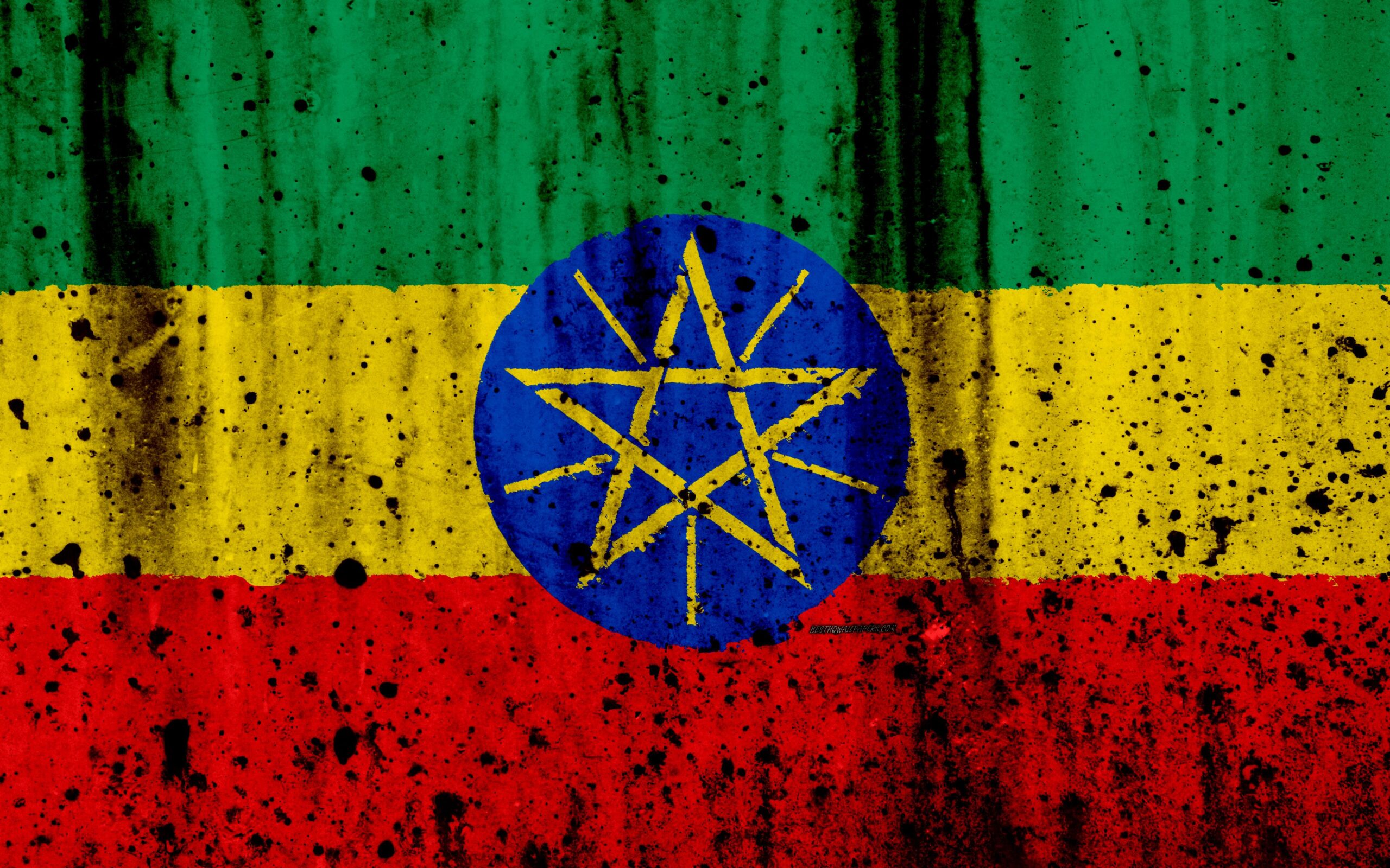 Download wallpapers Ethiopia flag, 4k, grunge, flag of Ethiopia