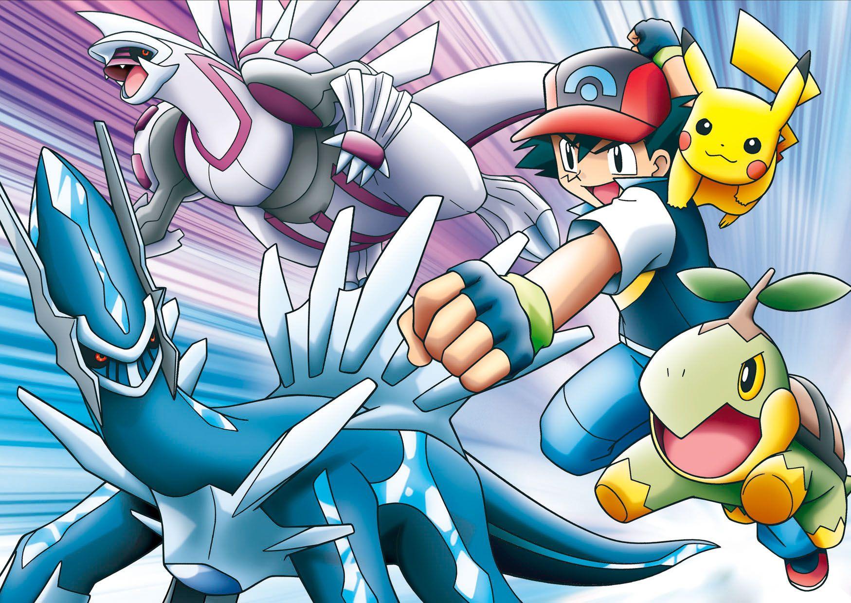 Dialga, Palkia, Ash! All my favorites in 1 movie!