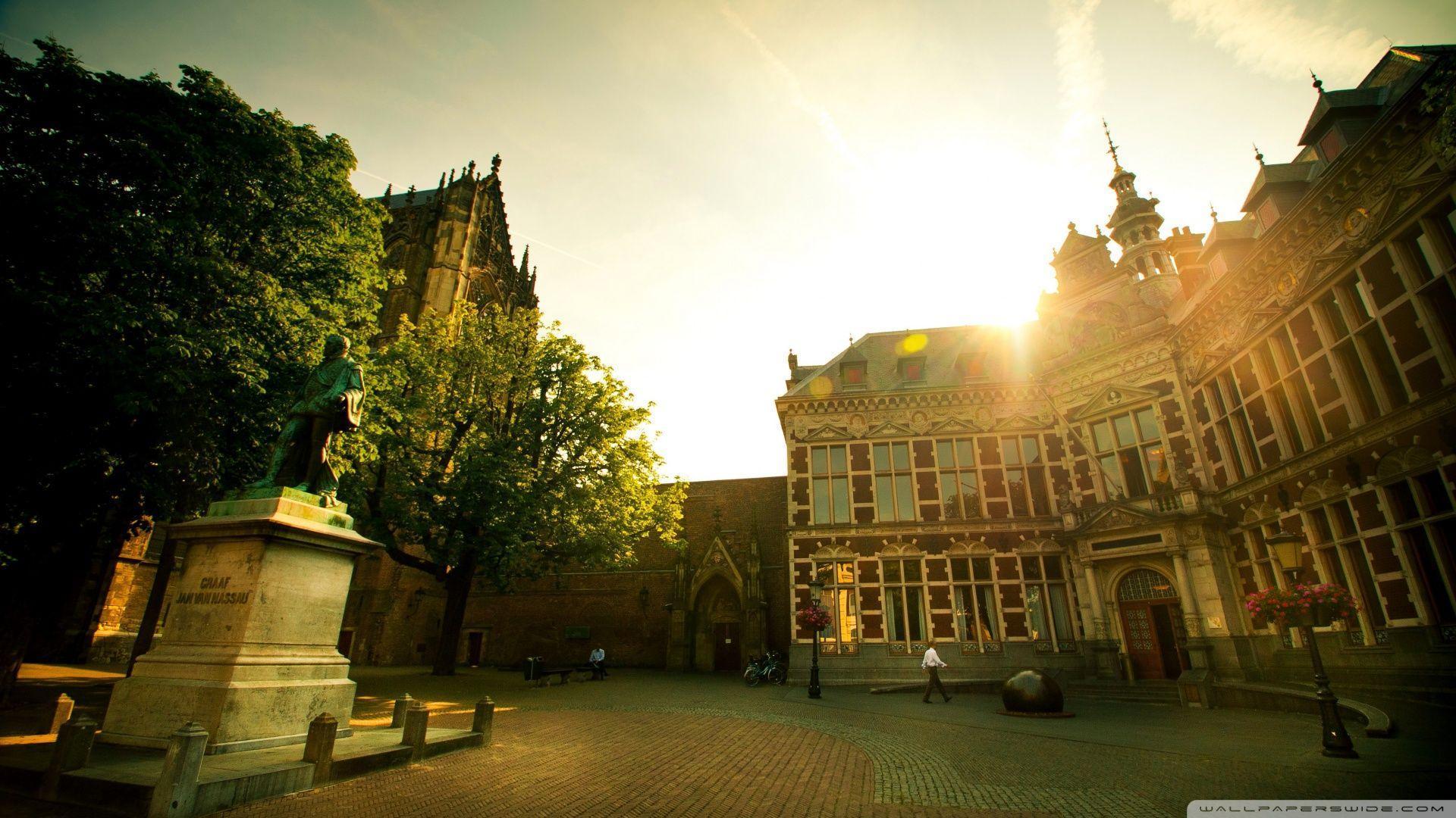 Academiegebouw, Utrecht, The Netherlands HD desktop wallpapers