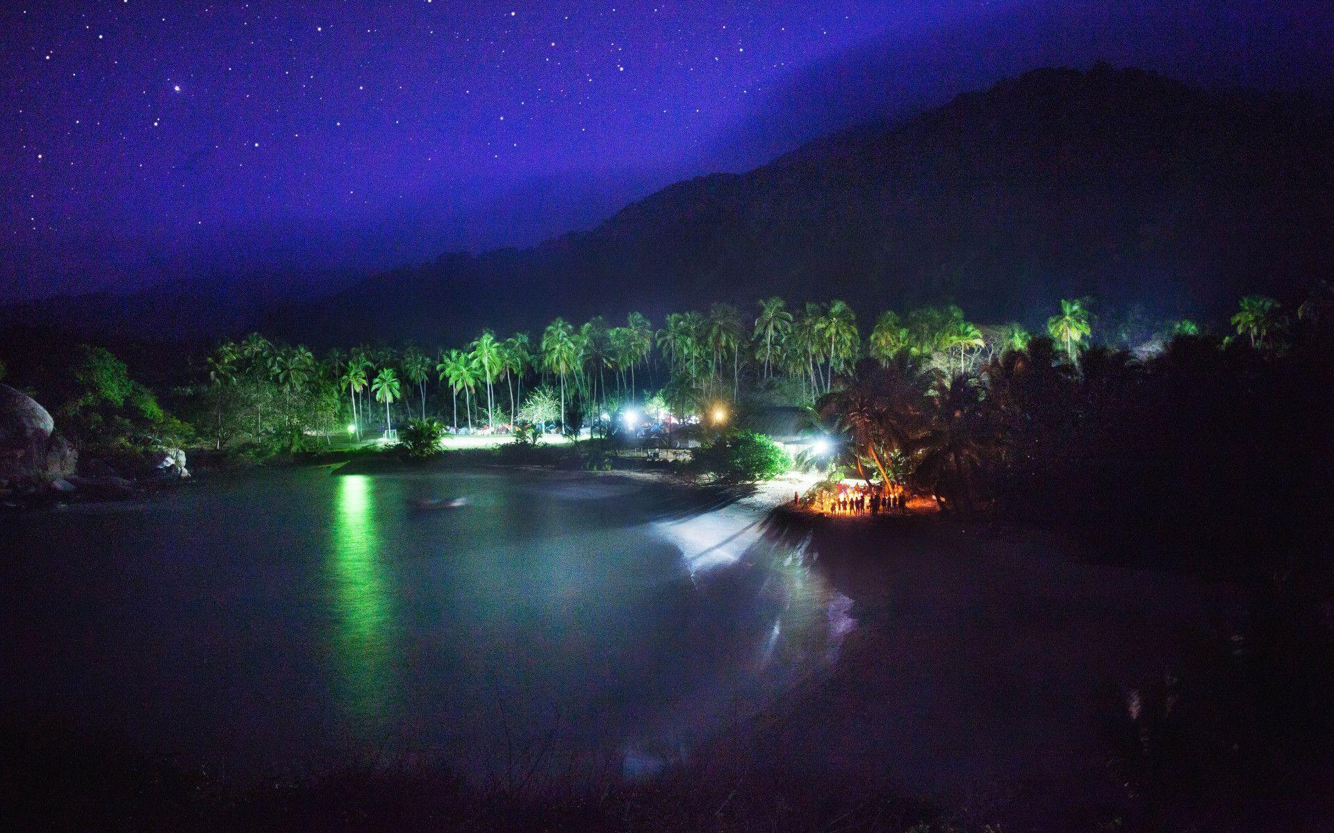 Colombia, Cabo San Juan, Tayrona National Park, Nighttime