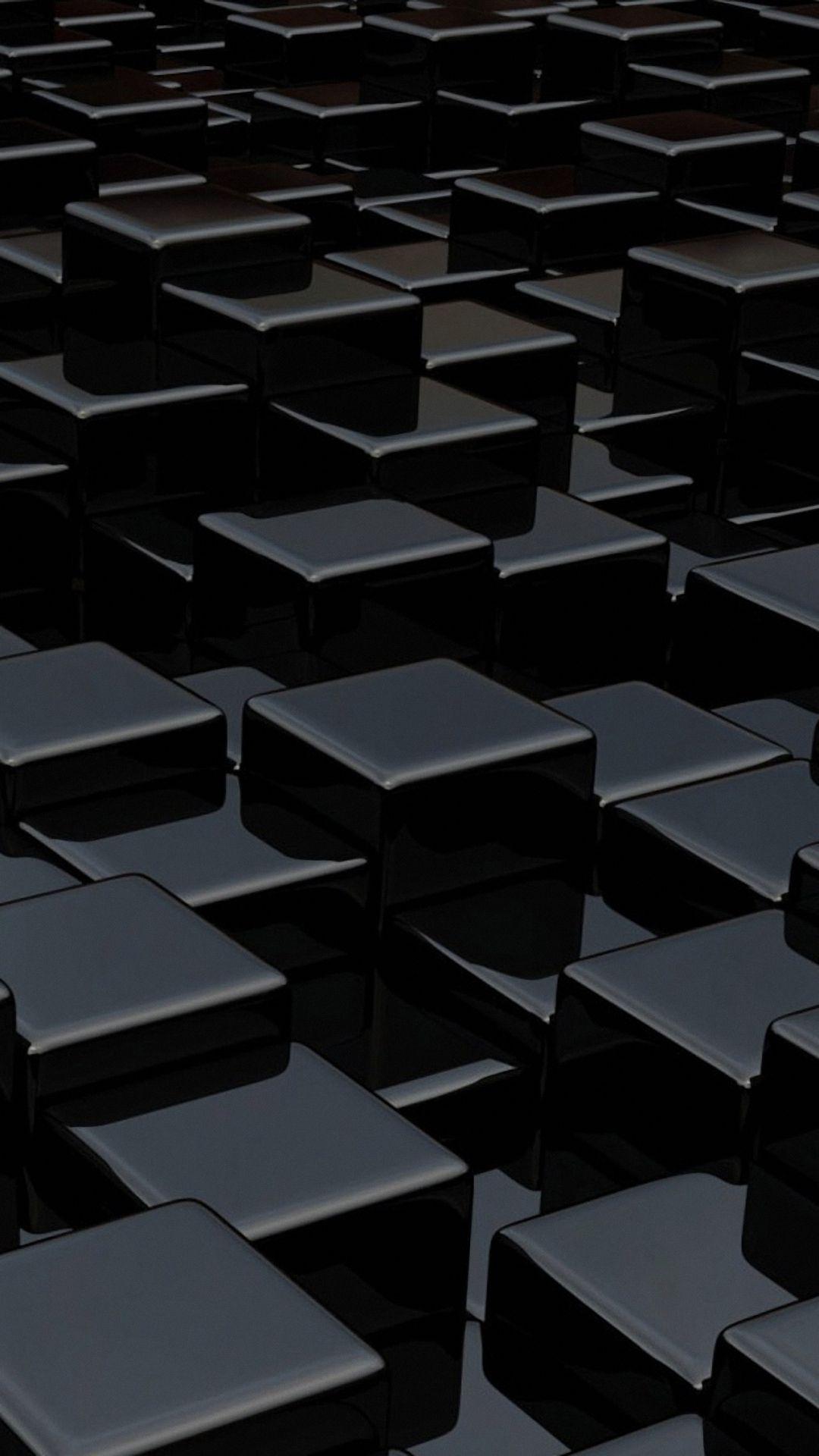 Black Cubes 3d samsung galaxy a7 Wallpapers HD