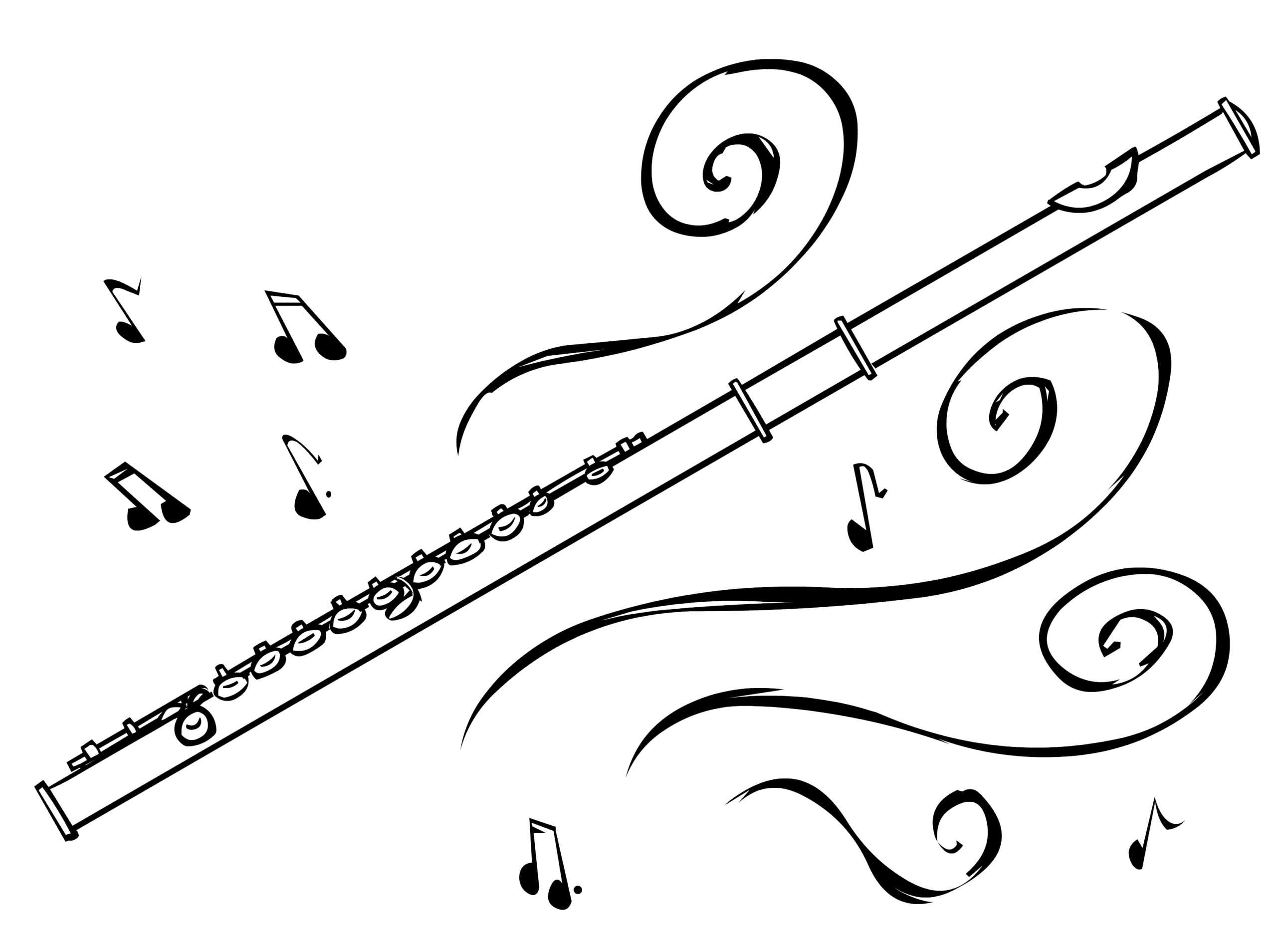 flute drawing