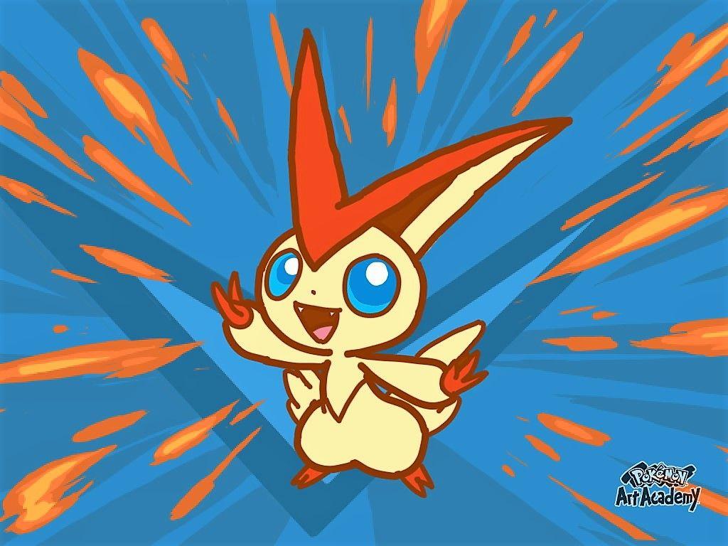 Pokemon Art Academy: Victini by BeekerMaroo777