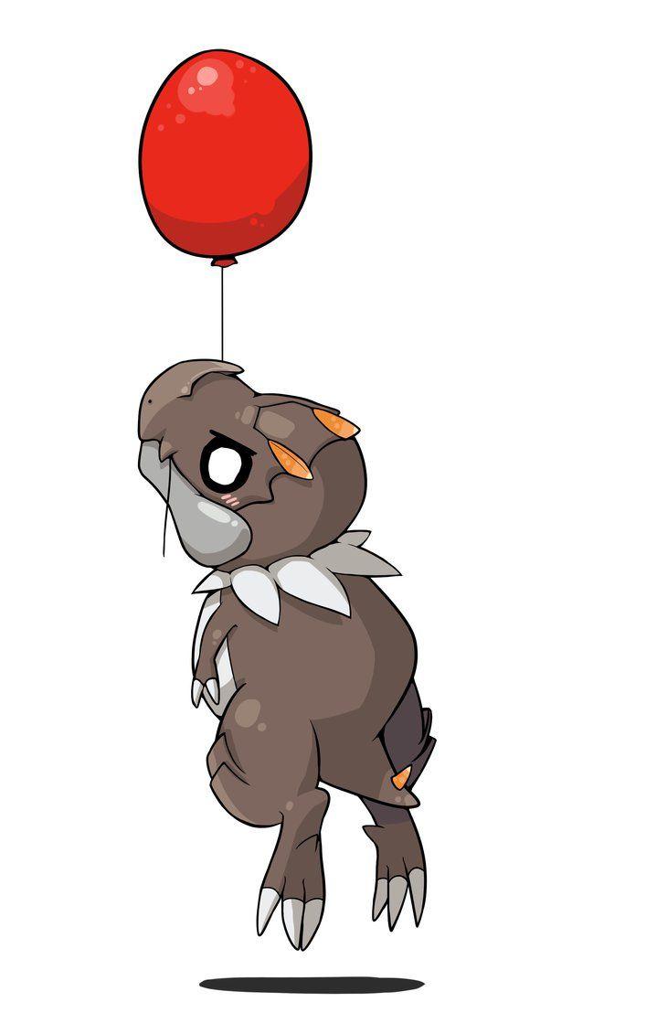 Tyrunt on a balloon by kiruki