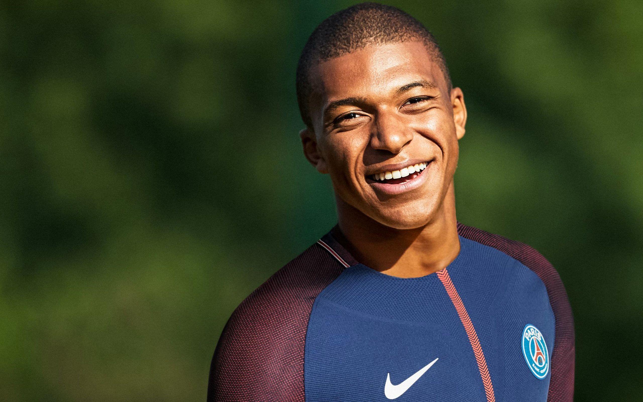 Download wallpapers PSG, Mbappe, footballers, soccer, Ligue 1, Paris