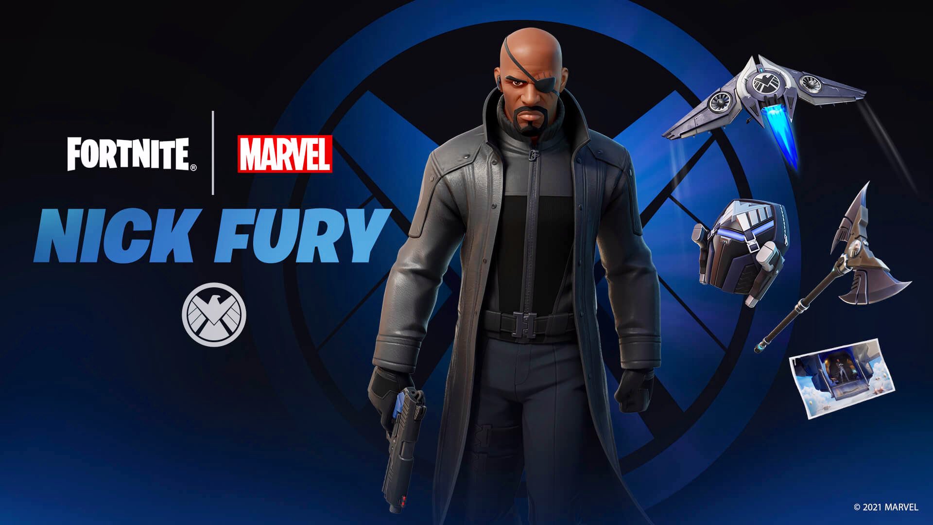 Nick Fury Fortnite wallpapers