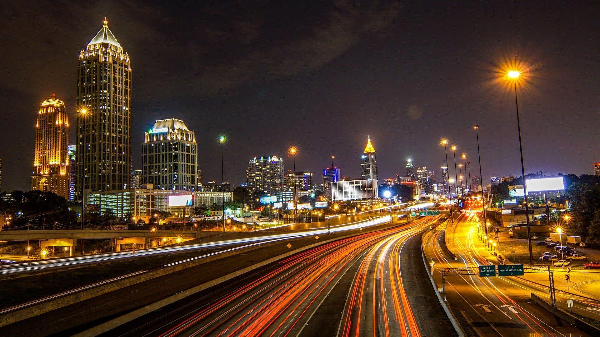 Atlanta Usa City Night