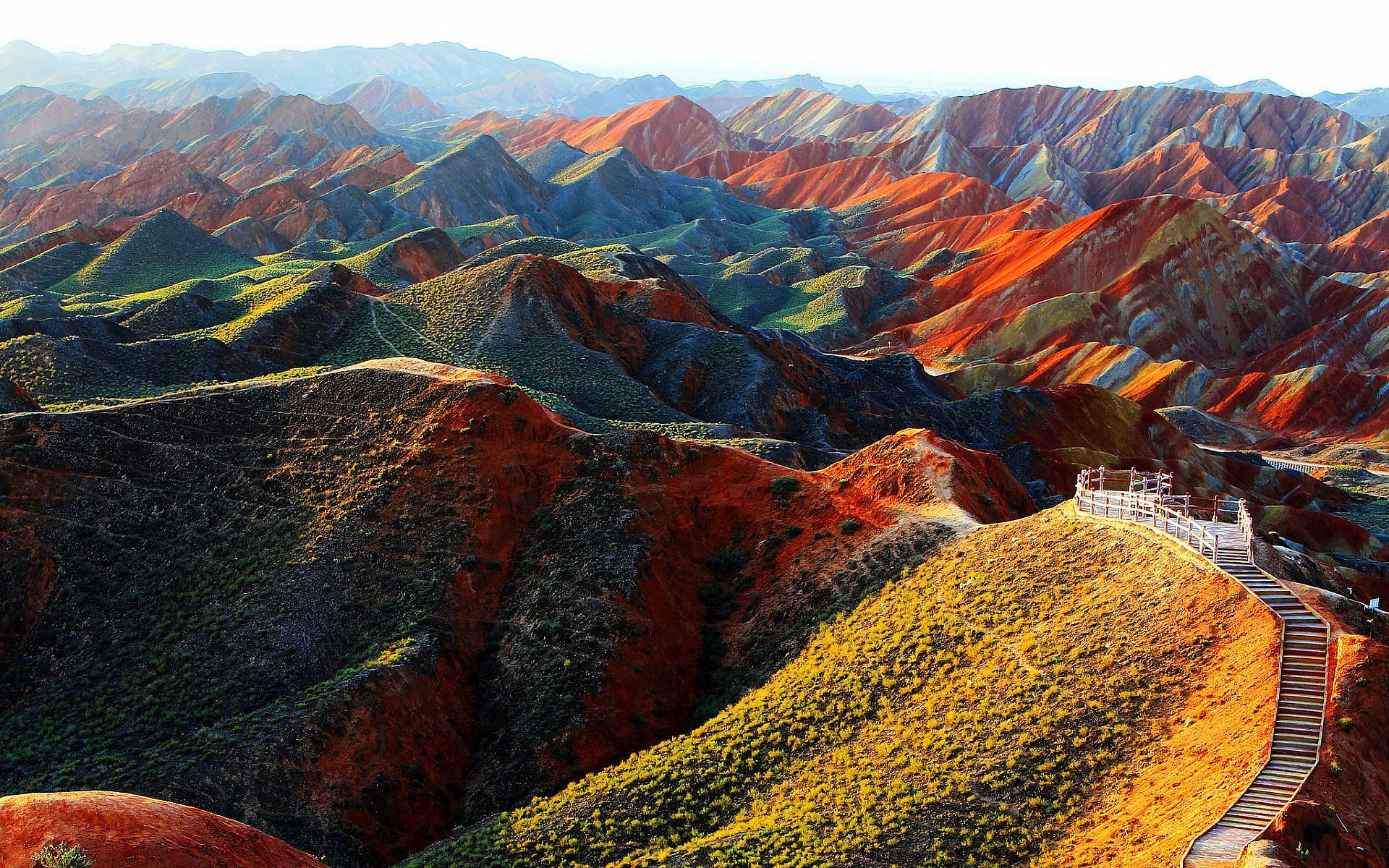 Zhangye Danxia Landform, China HD Wallpapers