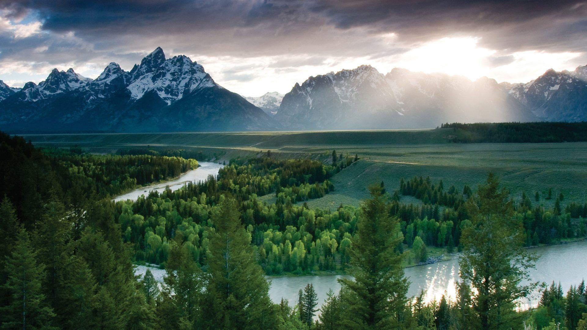 Teton Tag wallpapers: Teton Morning Fantasy Mountains Nature Sky