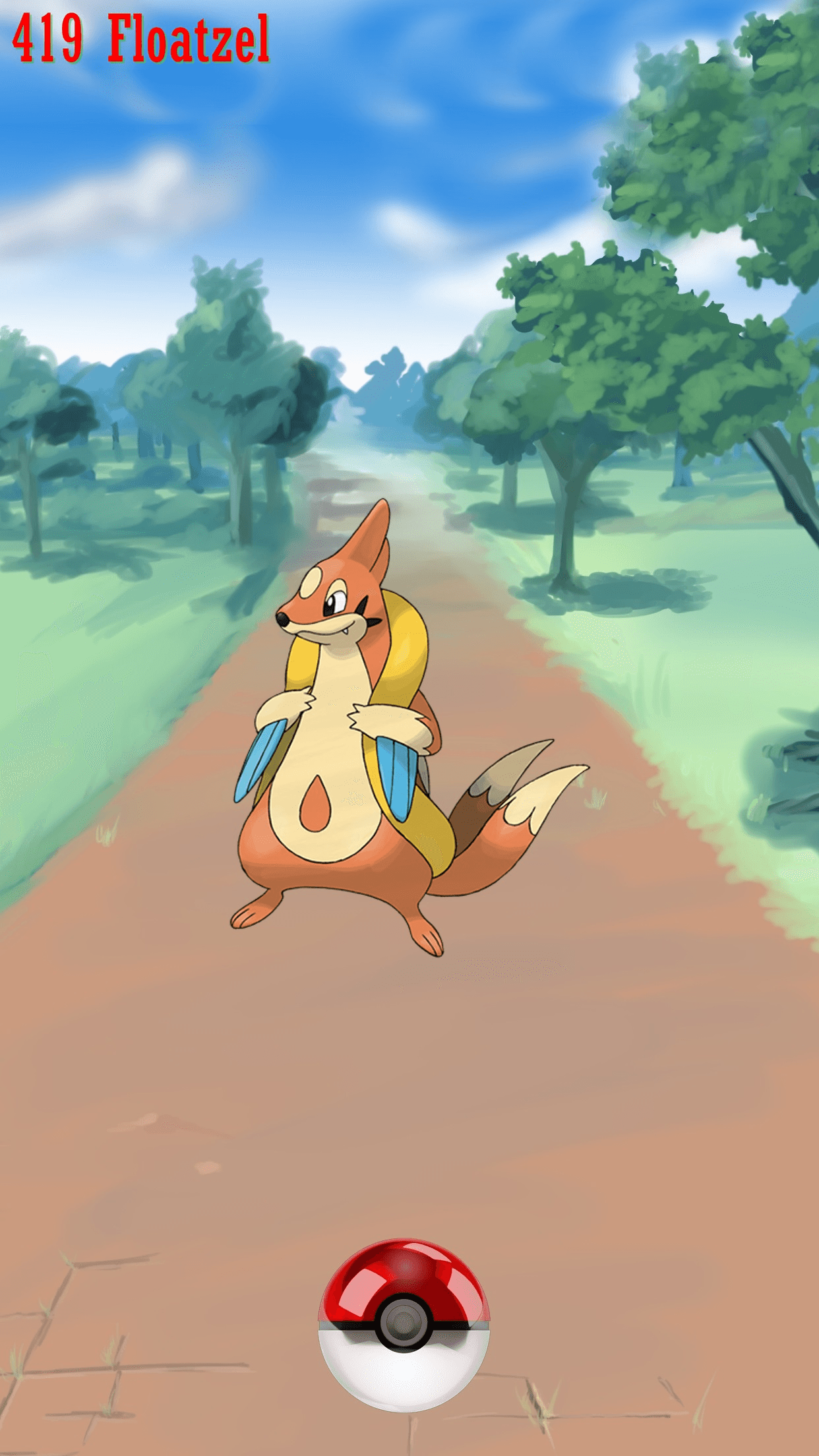 419 Street Pokeball Floatzel