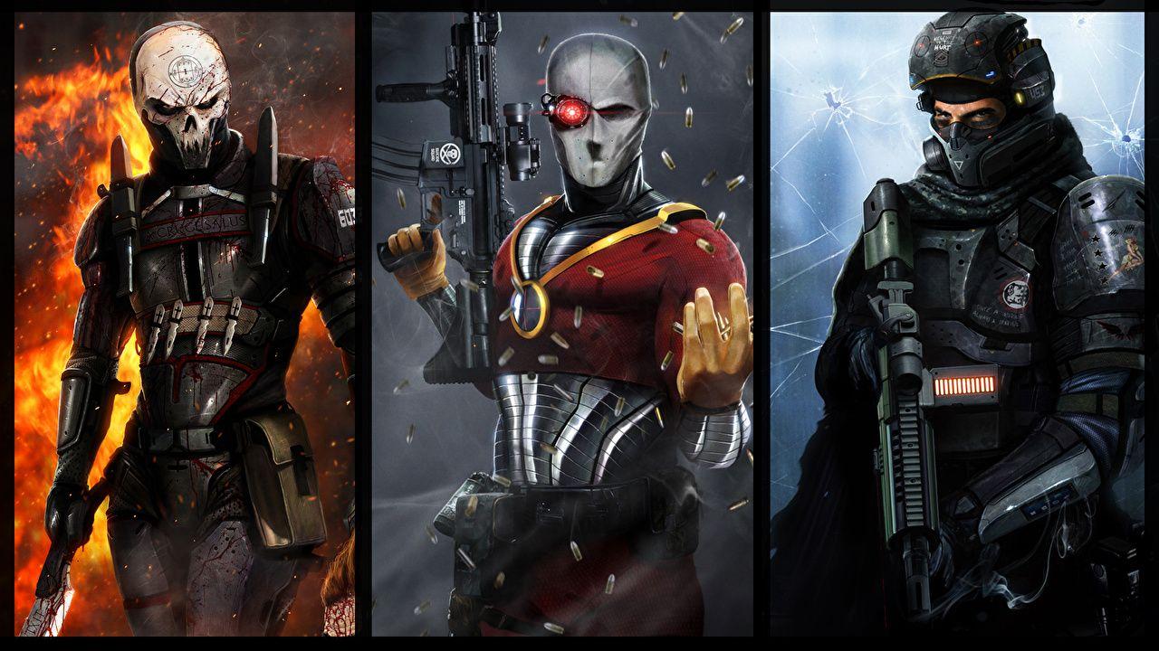 Wallpapers Heroes comics Warriors LMS, Dan Luvisi, Abaddon, Deadshot