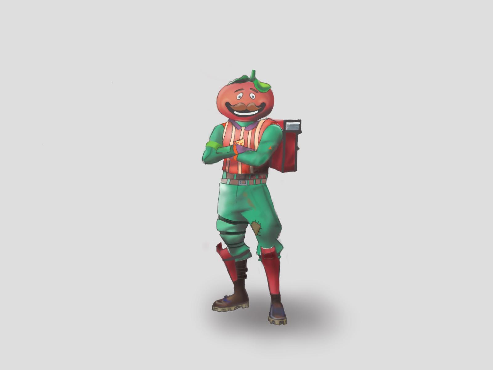 My tomato head drawing : FortNiteBR