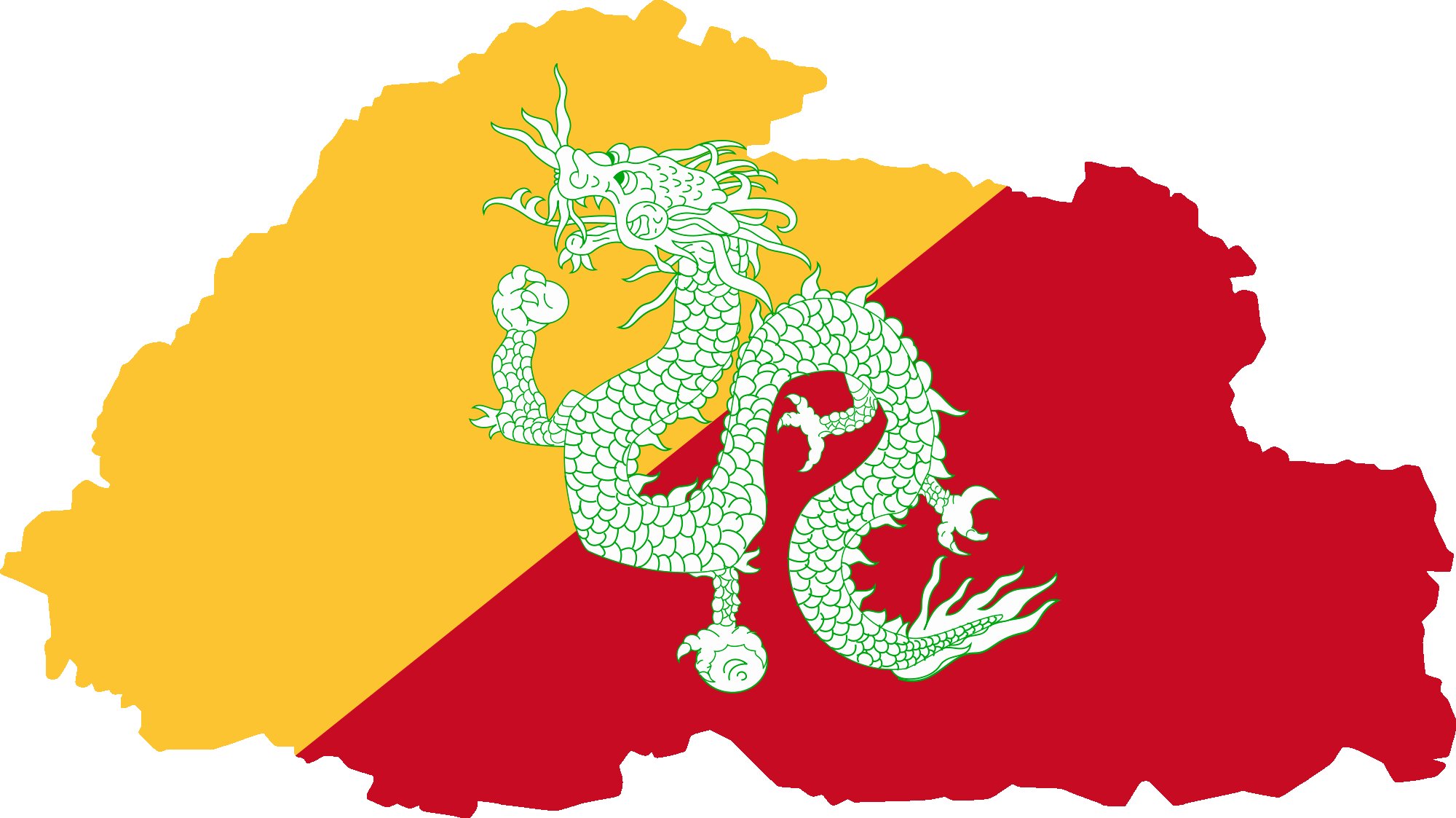 Bhutan flag 2 » Image