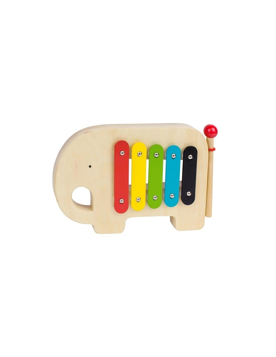 Wooden xylophone elephant