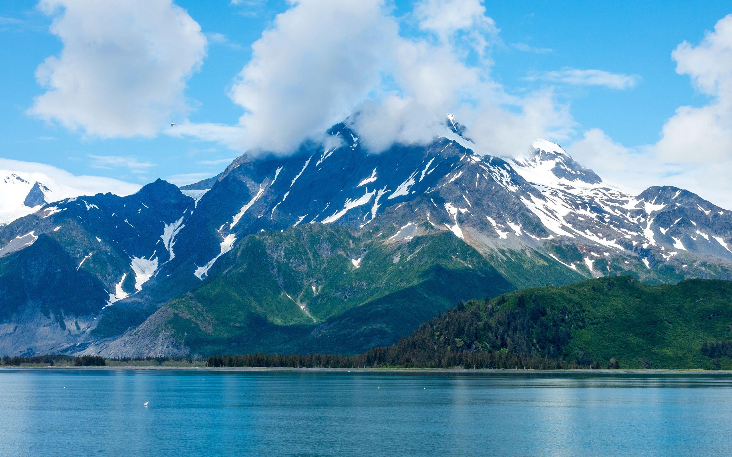 Wallpapers Alaska USA Kenai Fjords Nature Mountains Lake