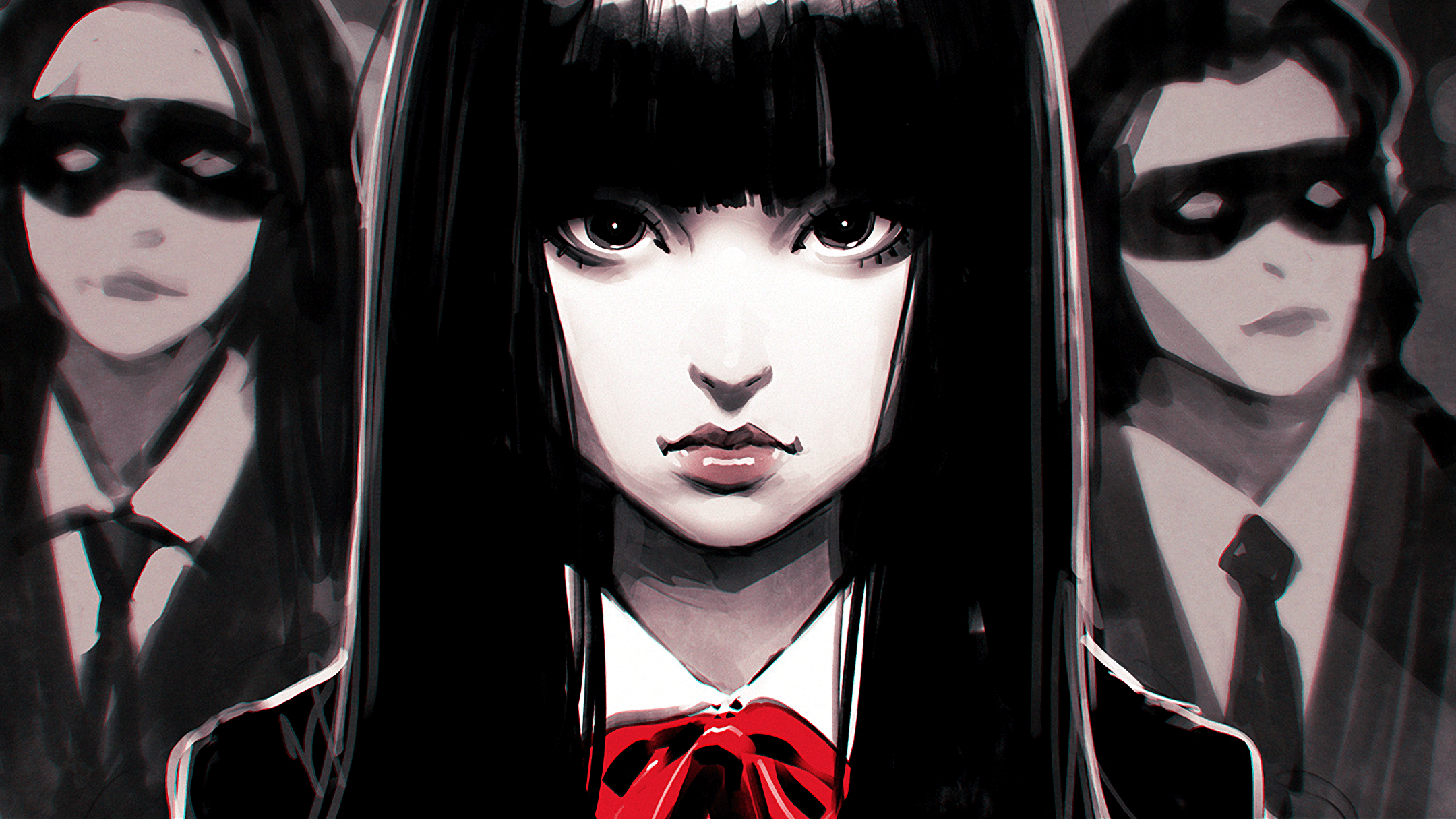 fan Art, Ilya Kuvshinov, Black Hair, Kill Bill Wallpapers HD