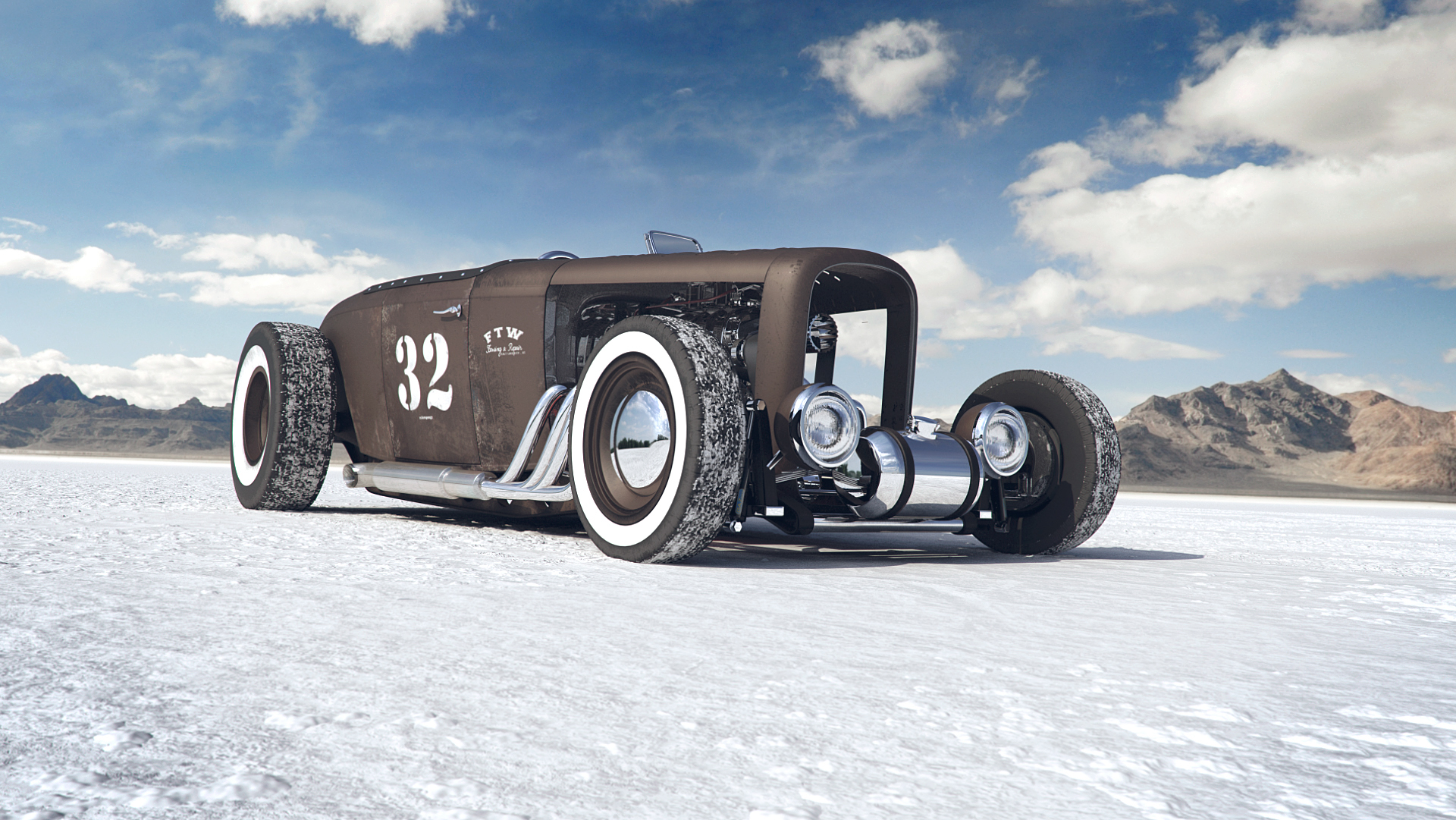 The Bonneville Salt Flat on Behance