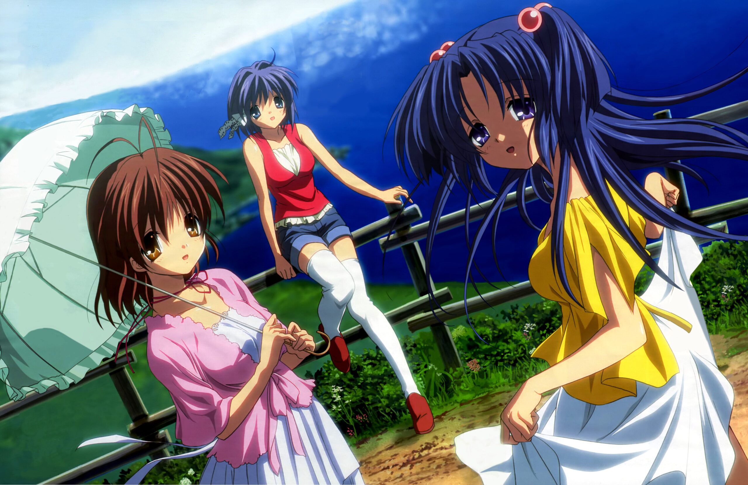 Clannad, Kotomi Ichinose, Ryou Fujibayashi, Nagisa Furukawa