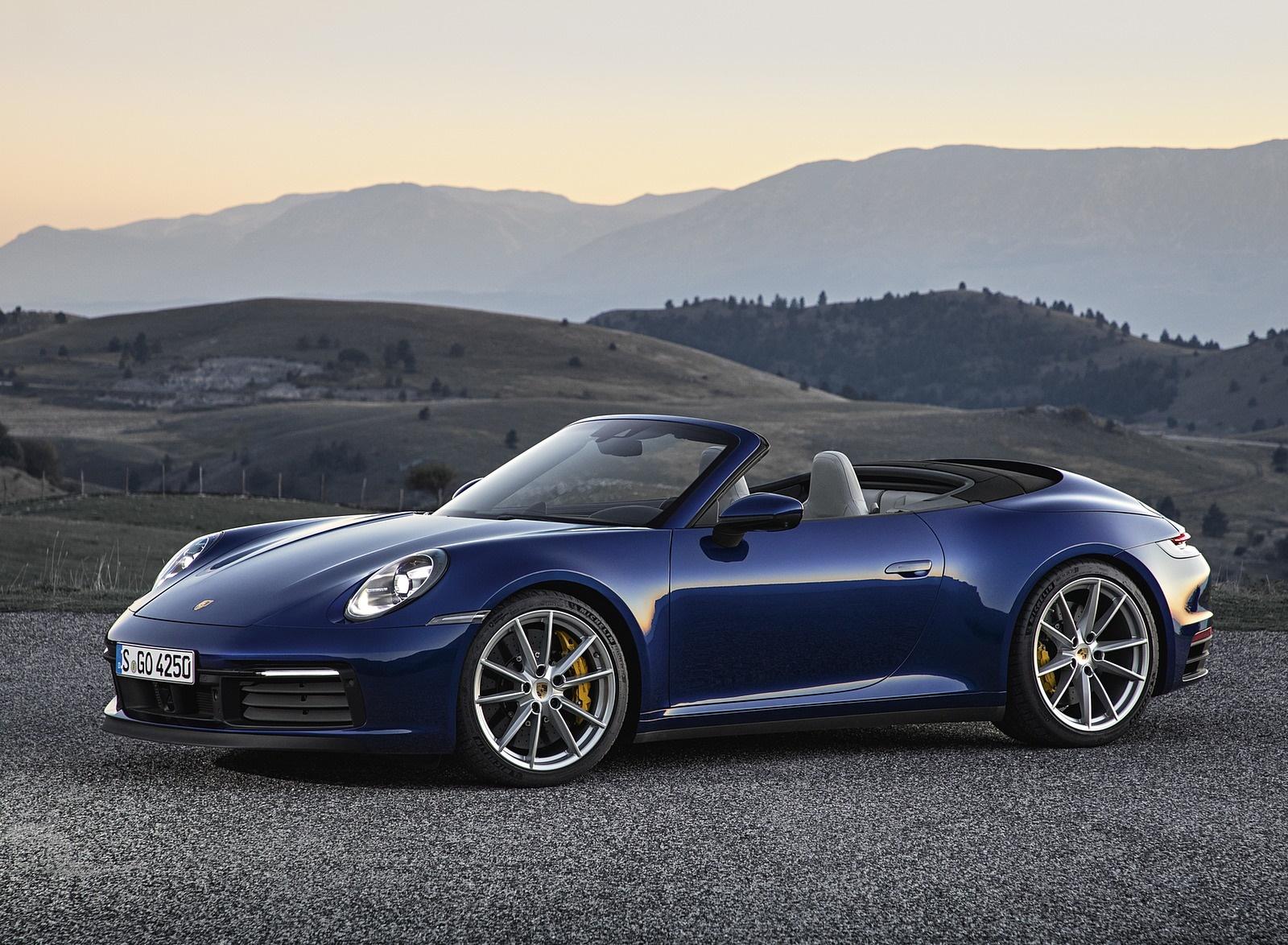 2020 Porsche 911 Carrera 4S Cabriolet Front Three