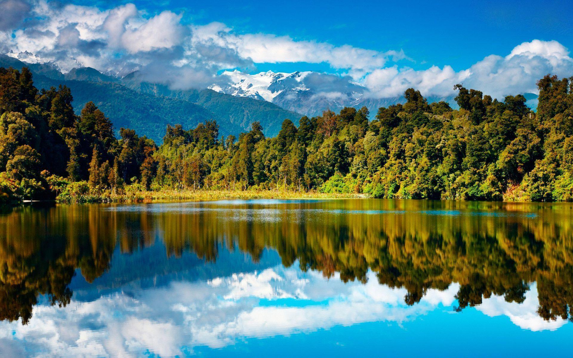 Beautiful New Zealand Lake Wallpaper, iPhone Wallpaper, Facebook