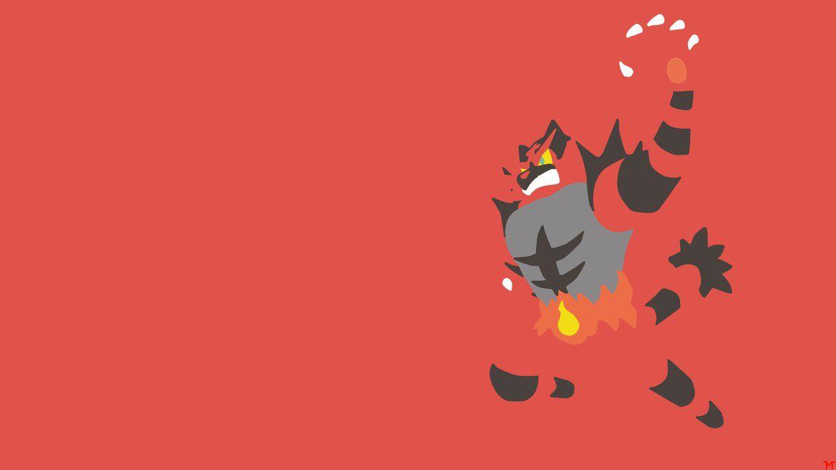 Incineroar Minimalistic Wallpapers by Morshute.deviantart on