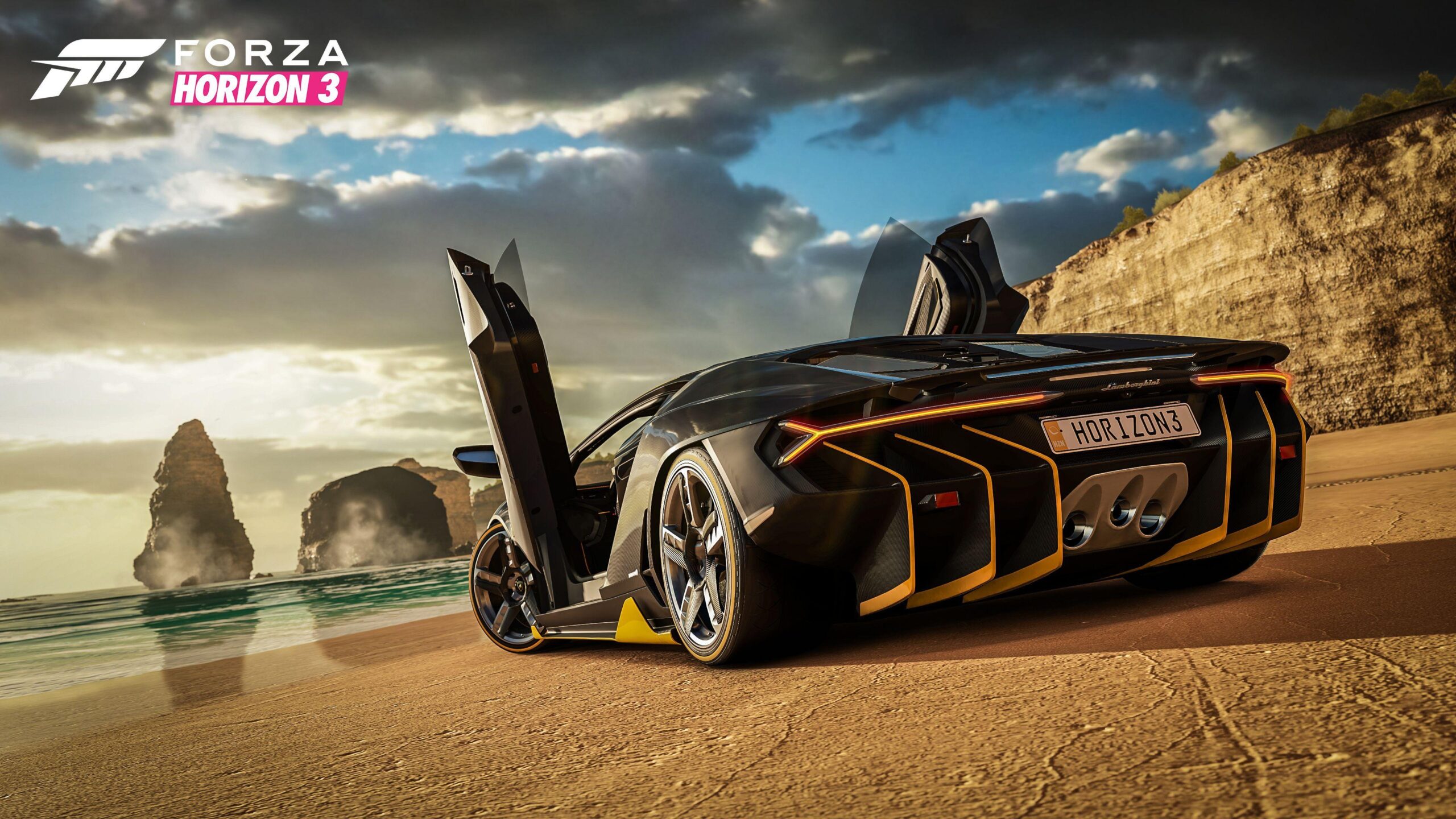 Wallpapers Lamborghini Centenario, 4K, Rear view, Lamborghini