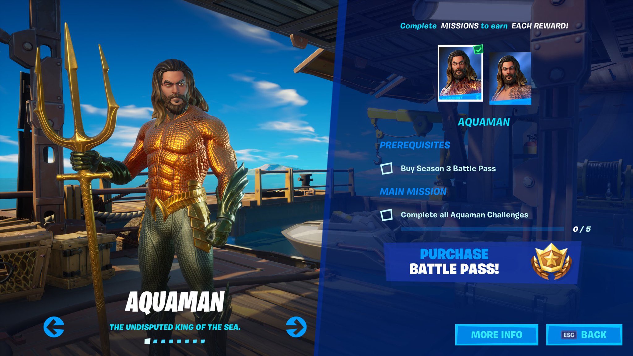 Aquaman Fortnite wallpapers