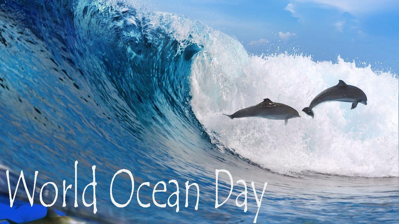 World Ocean Day Blue Backgrounds Wallpapers