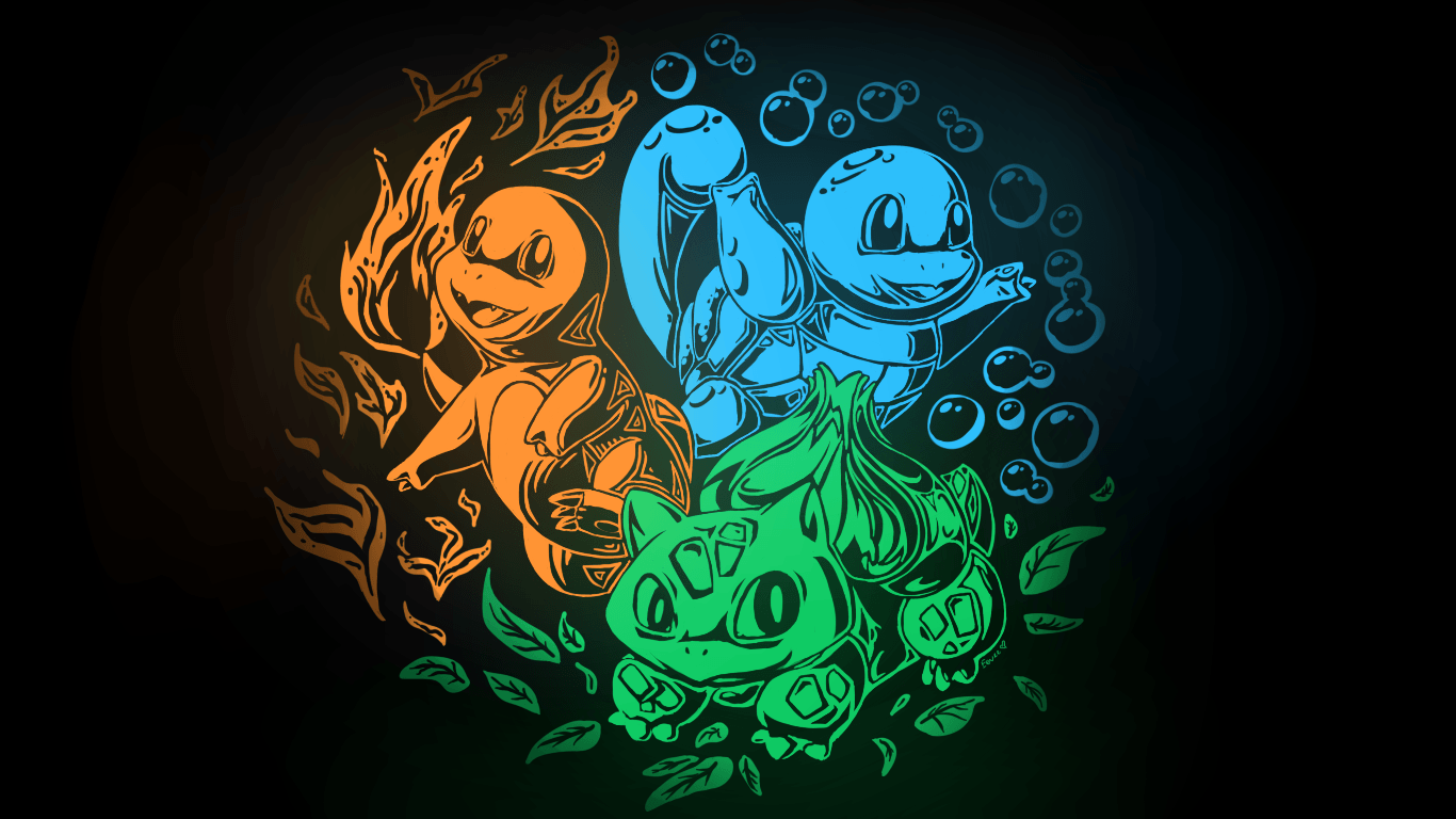 Bulbasaur Charmander Kanto Pkemon Squirtle Video Games