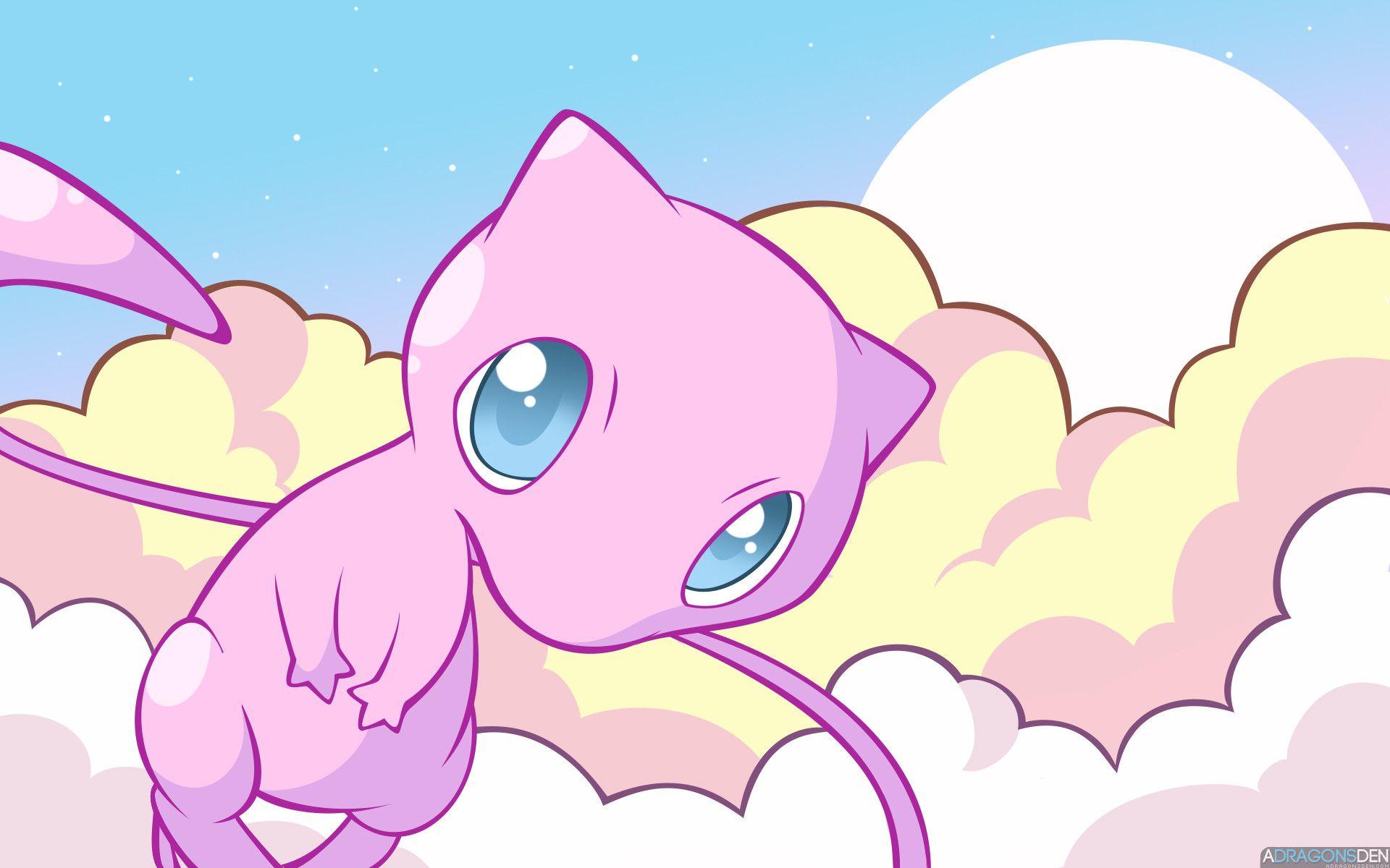 Mew the Pokemon image Mew in the Clouds HD wallpapers and