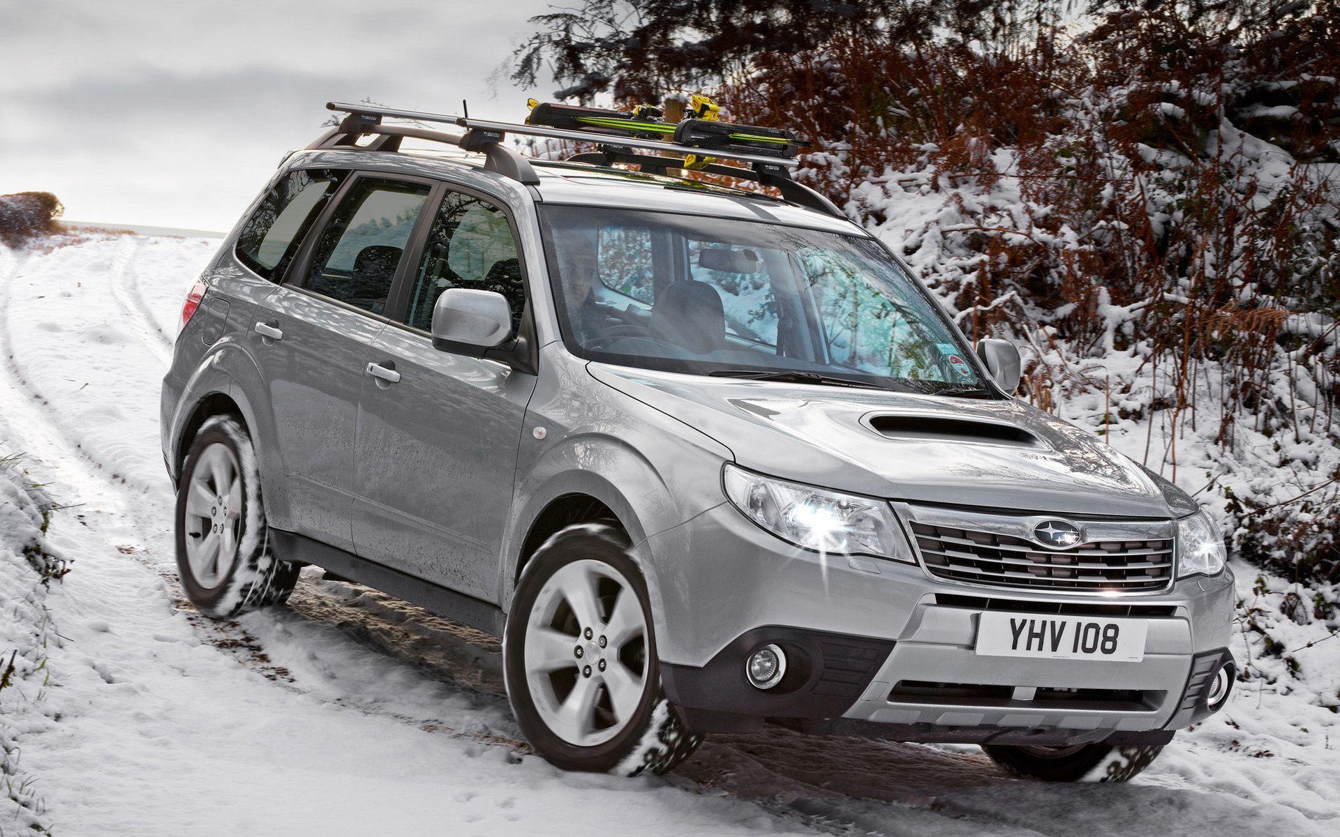 Wallpapers subaru, winter, subaru forester, snow desktop wallpapers