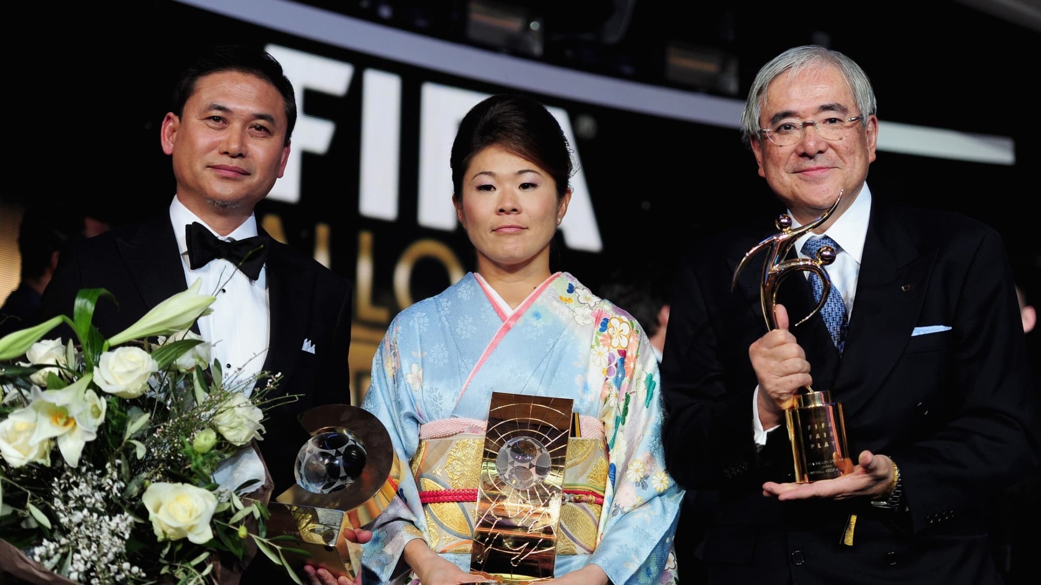 Homare Sawa at the FIFA Ballon d’Or 2011 Gala