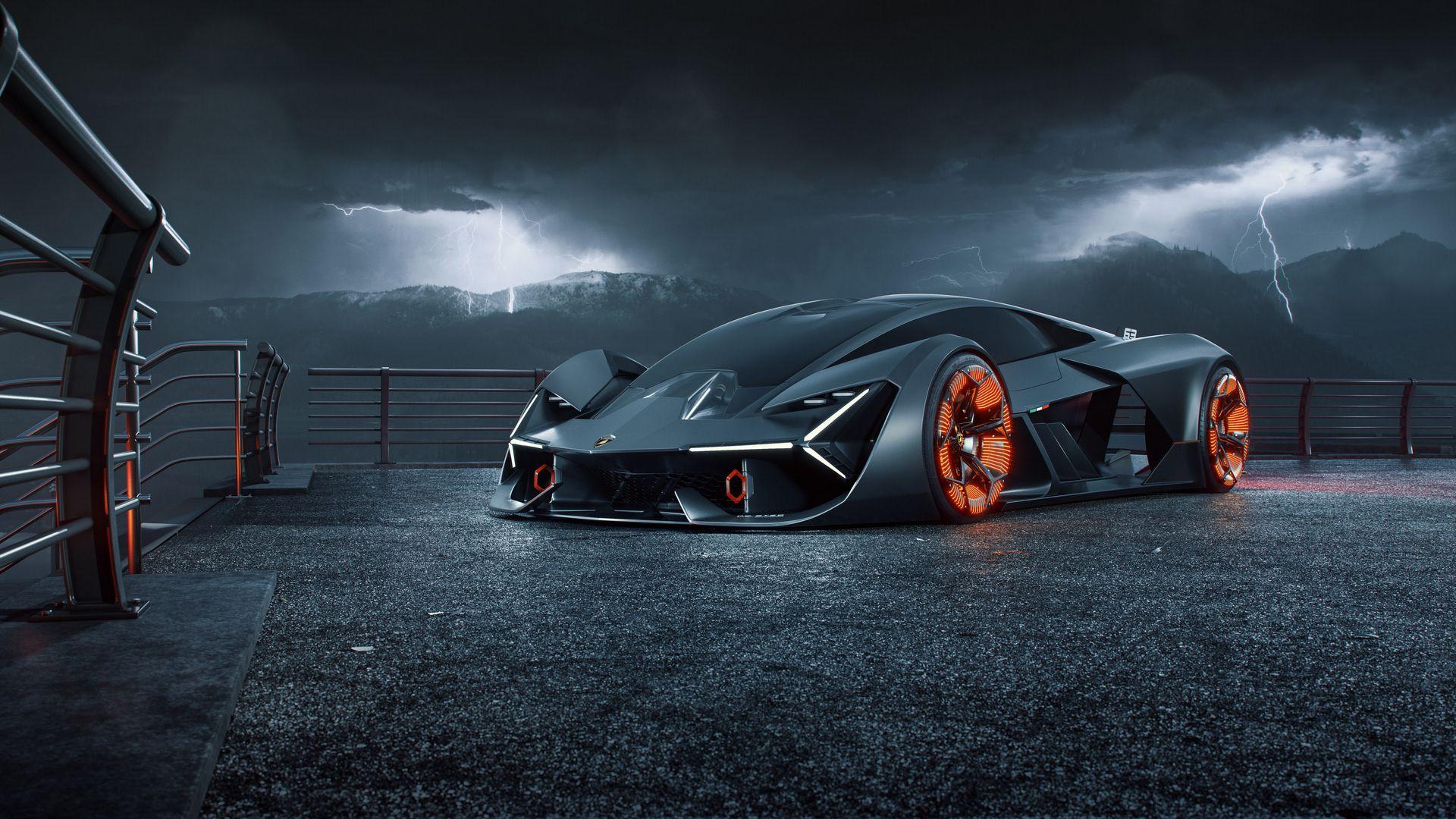 Lamborghini Terzo Millennio Digital Art 2019, HD Cars, 4k Wallpapers