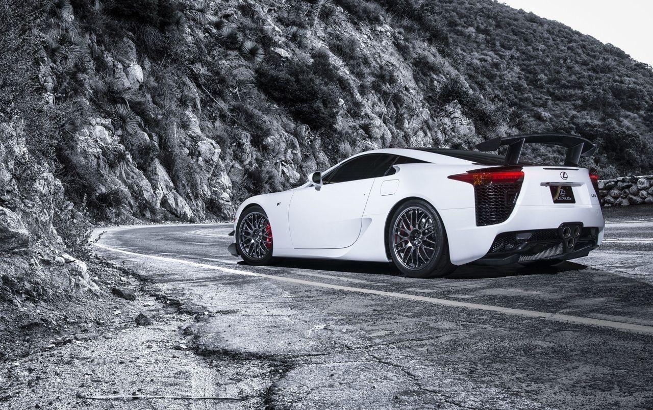 2013 Lexus LFA Nurburgring Edition White Static Rear Angle