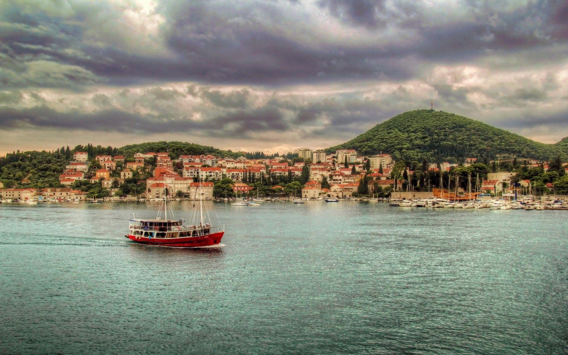 Dubrovnik, Croatia, Boat. Android wallpapers for free