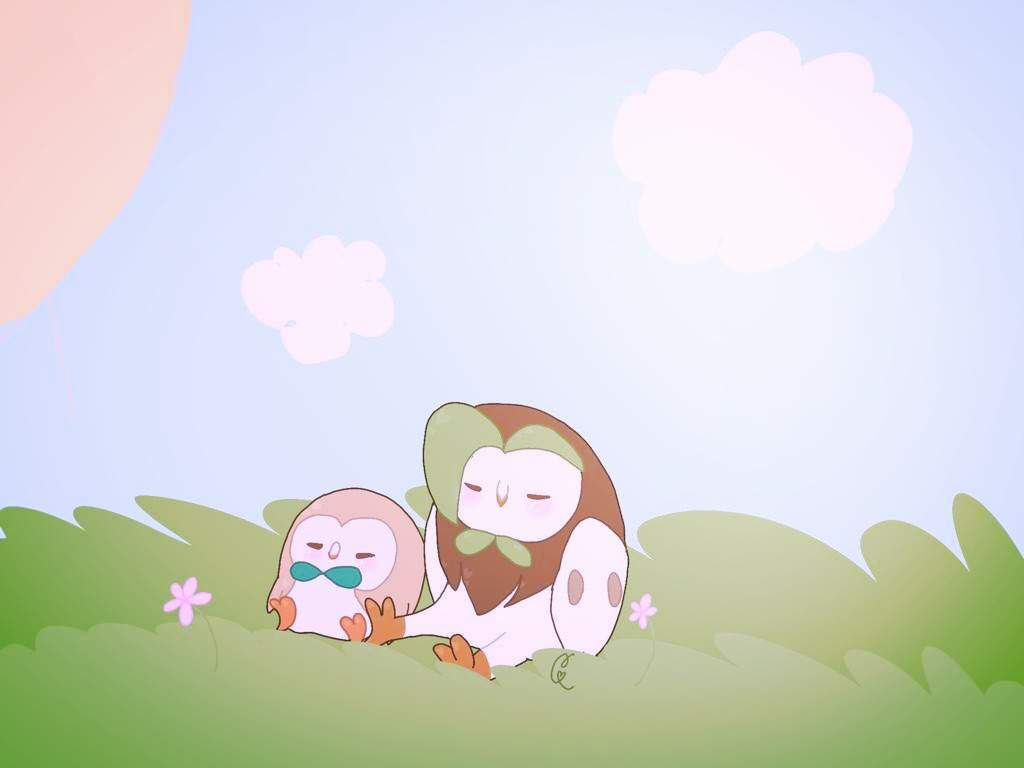 kawaii rowlet and dartrix