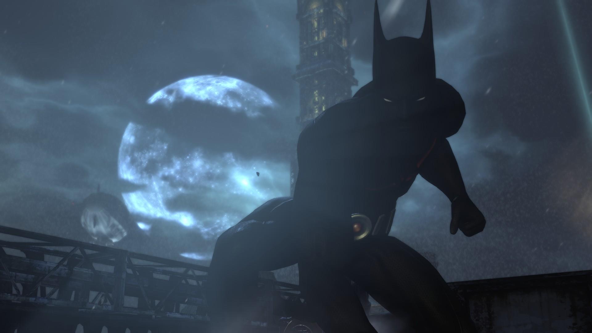 Batman, DC Comics, comics, Moon, Batman Beyond, Batman Arkham City