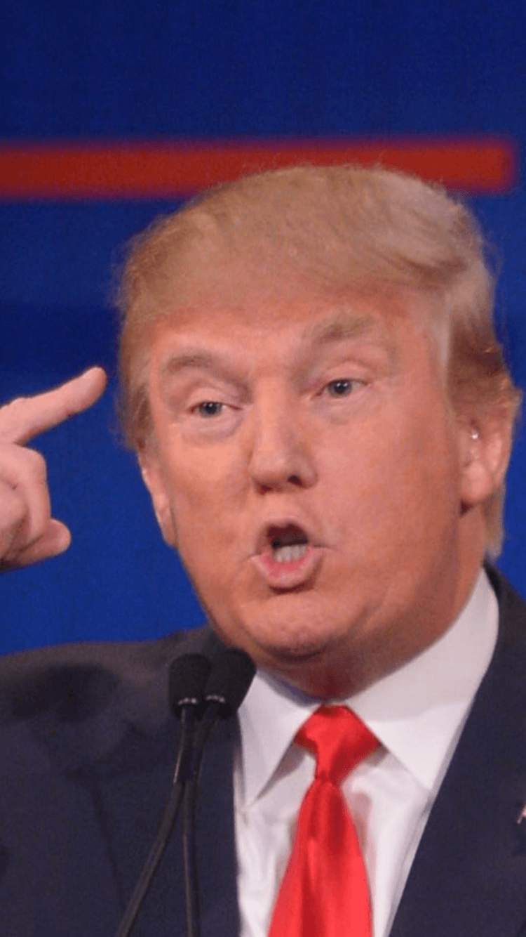 Donald Trump Hand Gestures iPhone 6 Wallpapers