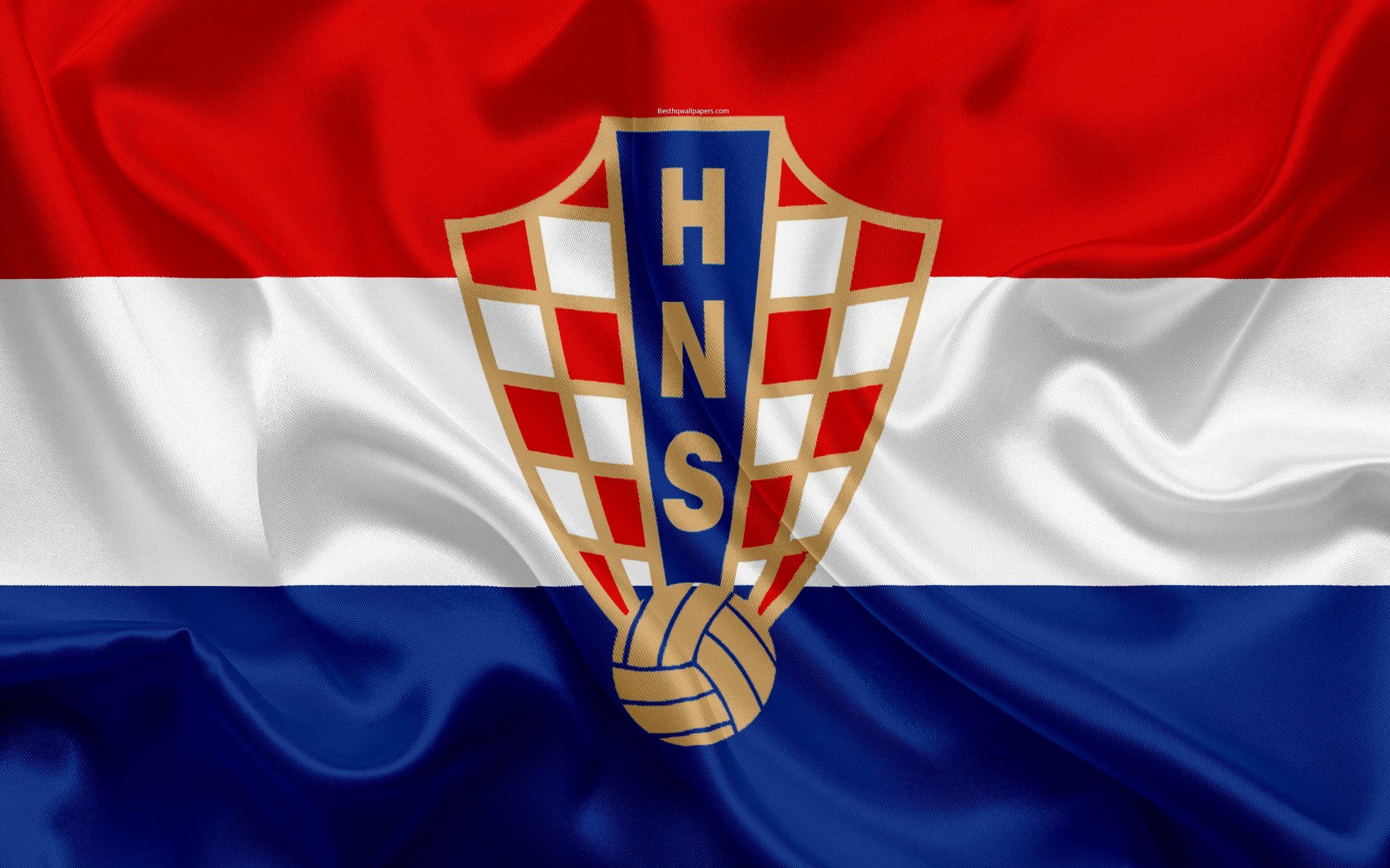 Croatia national football team, emblem, logo, flag, Europe, flag of