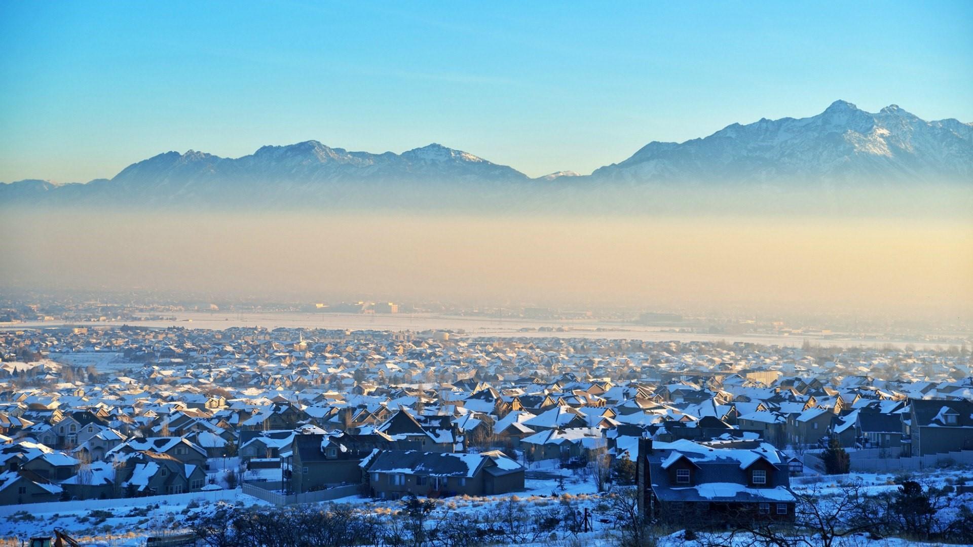 Salt Lake City In Winter Wallpapers