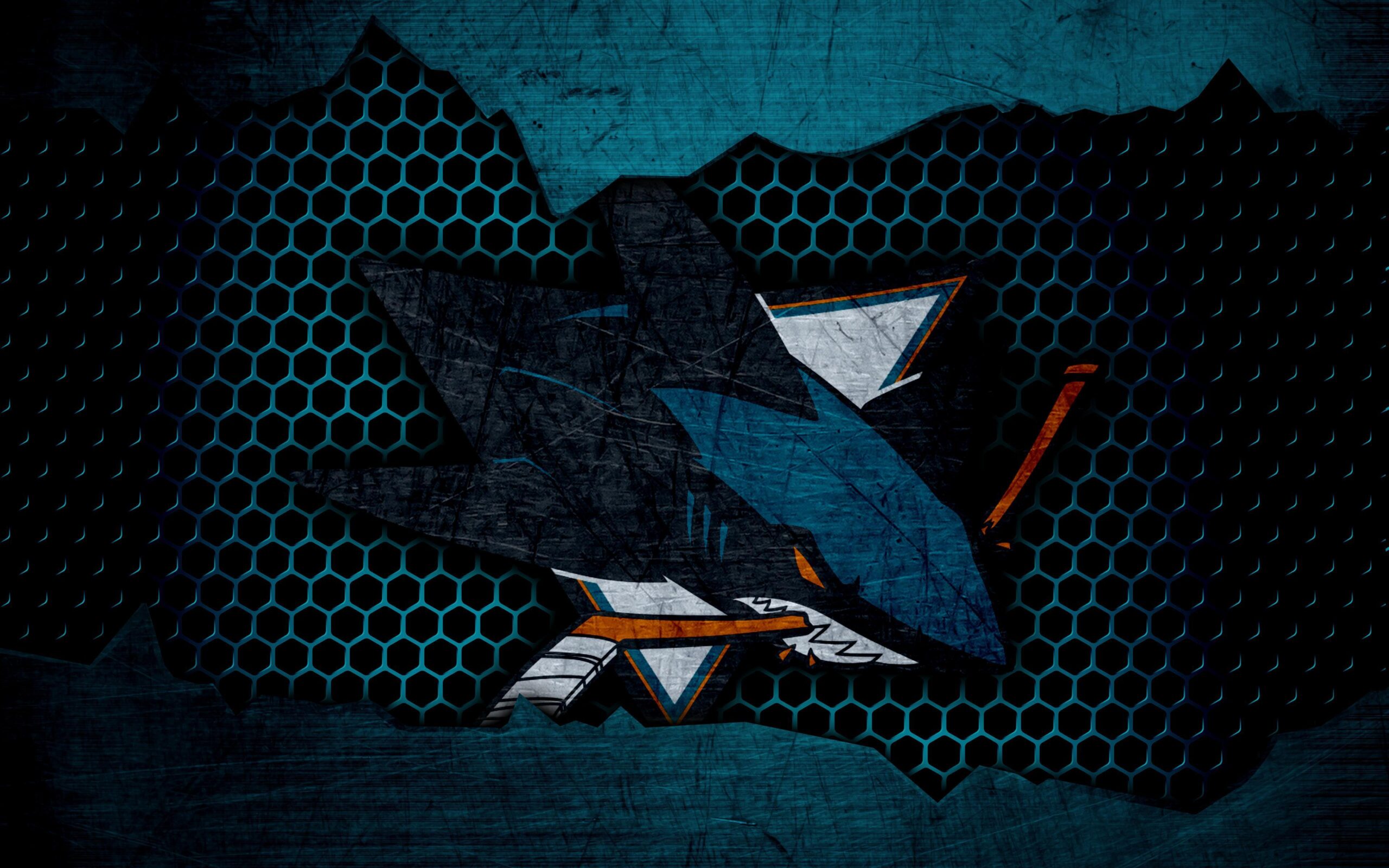 NHL, Emblem, Logo, San Jose Sharks wallpapers and backgrounds