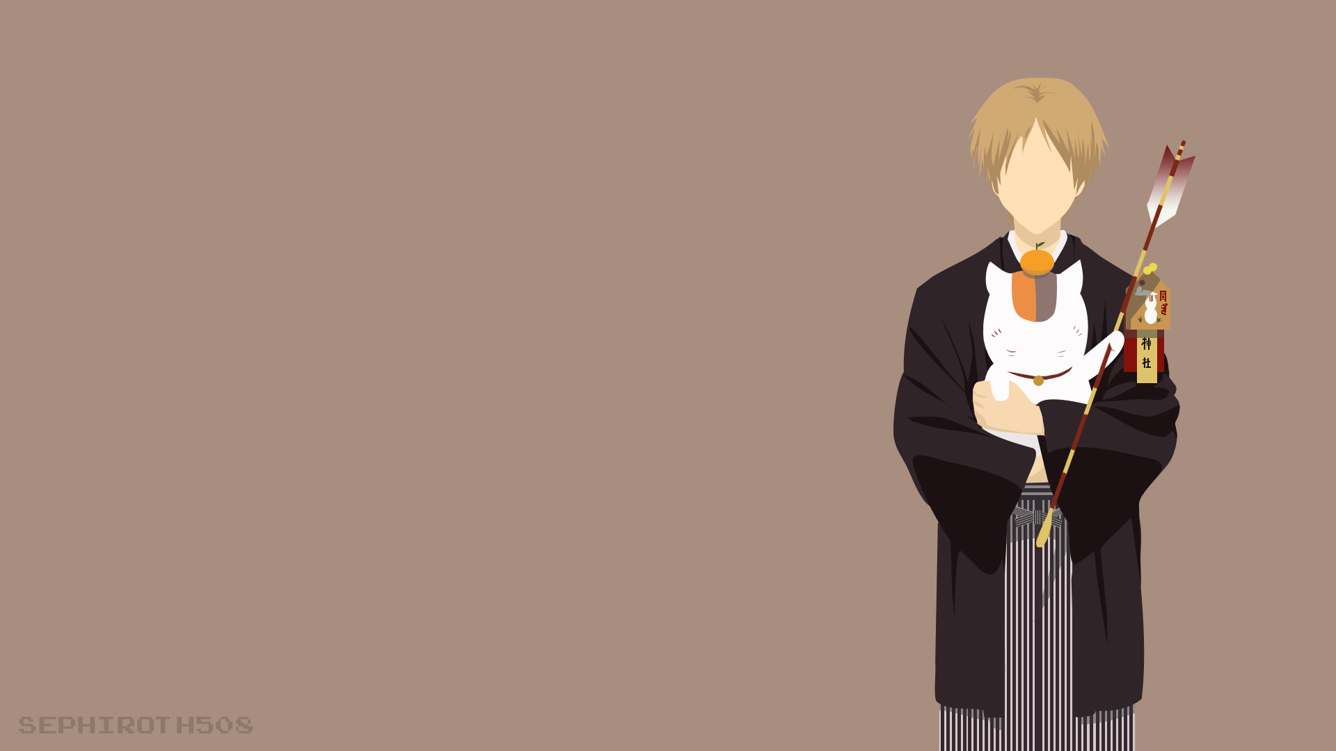 Wallpapers : Natsume Yuujinchou, Takashi Natsume, nyanko sensei