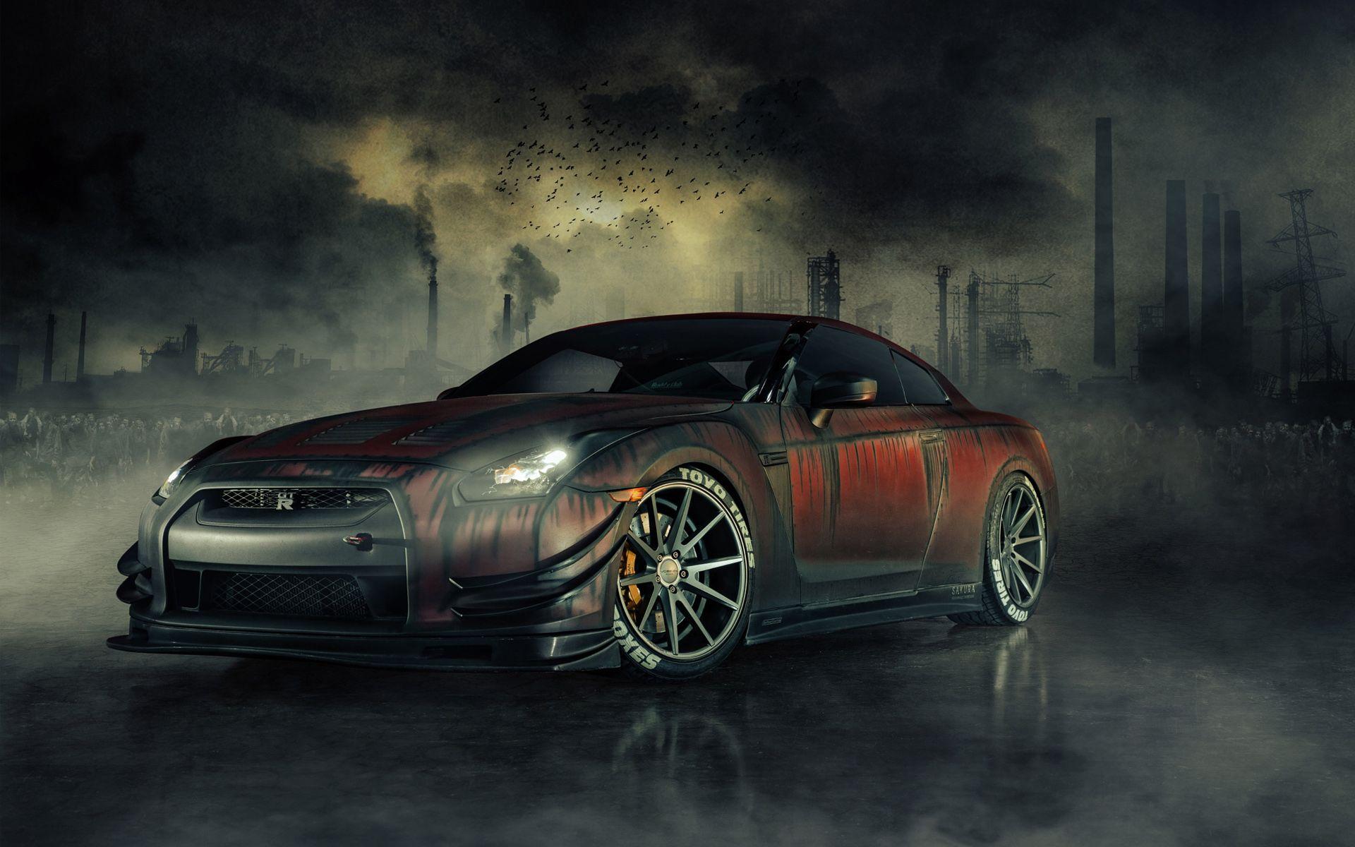 Nissan GTR R35 Zombie Killer Wallpapers