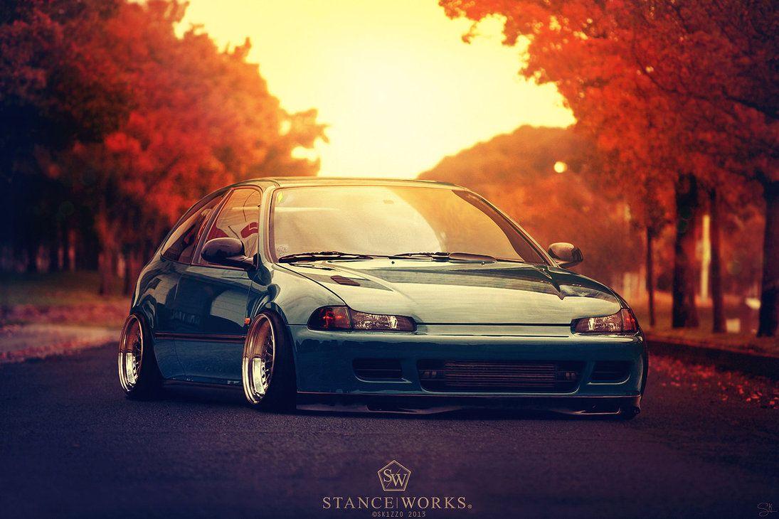 Stanced Honda Civic by Sk1zzo