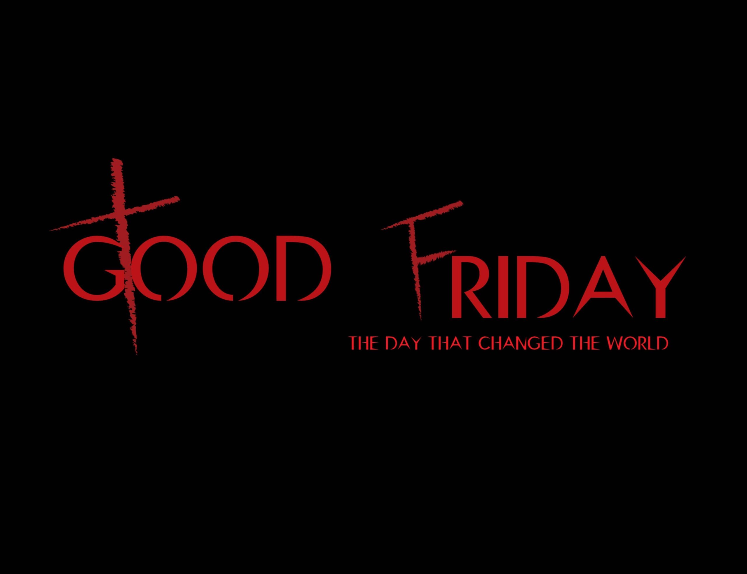 Good Friday with black backgrounds wishes image